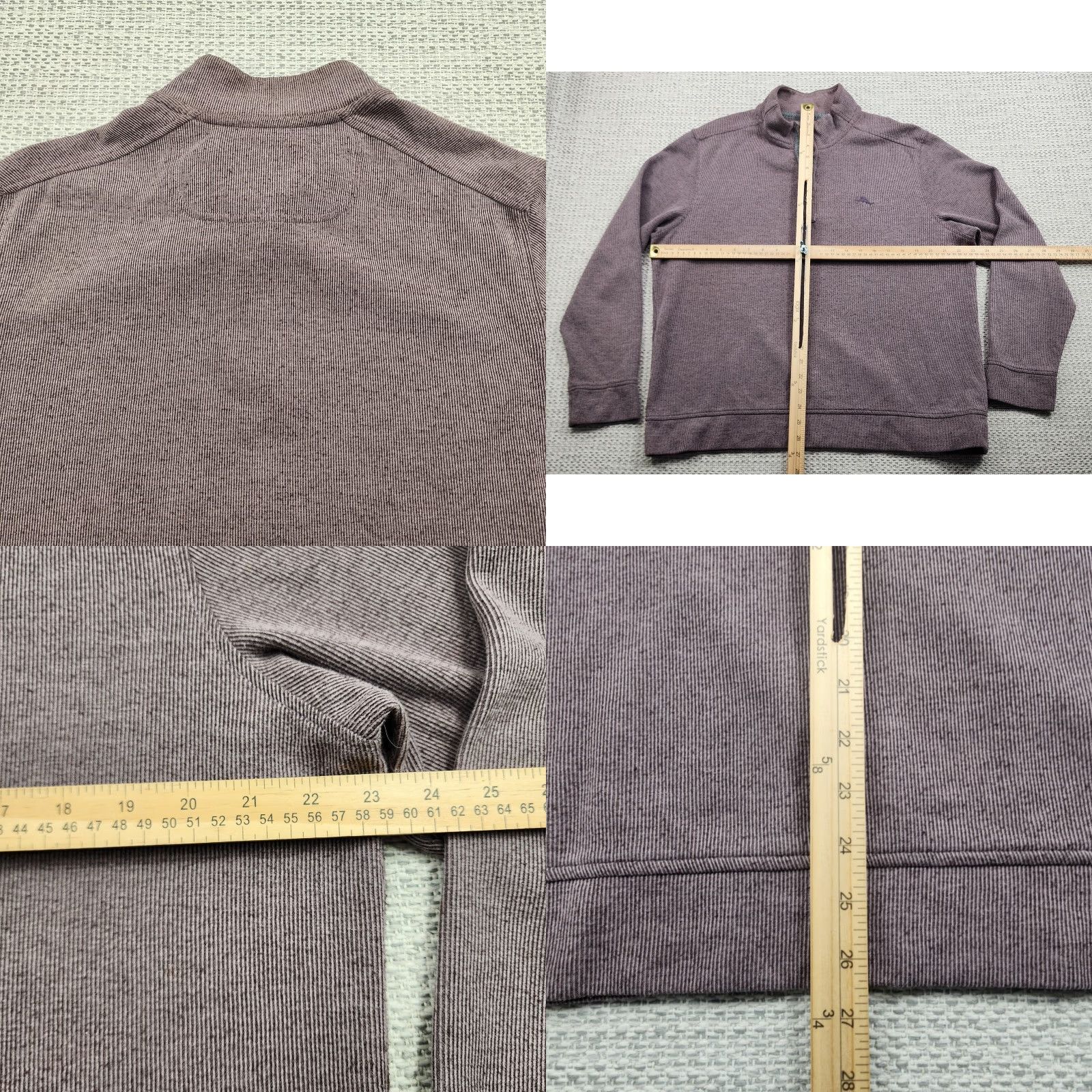 Tommy Bahama Tommy Bahama Pullover Mens Large Purple 1/4 Snap Mock Neck Sweater Casual Top Size US L / EU 52-54 / 3 - 8 Thumbnail