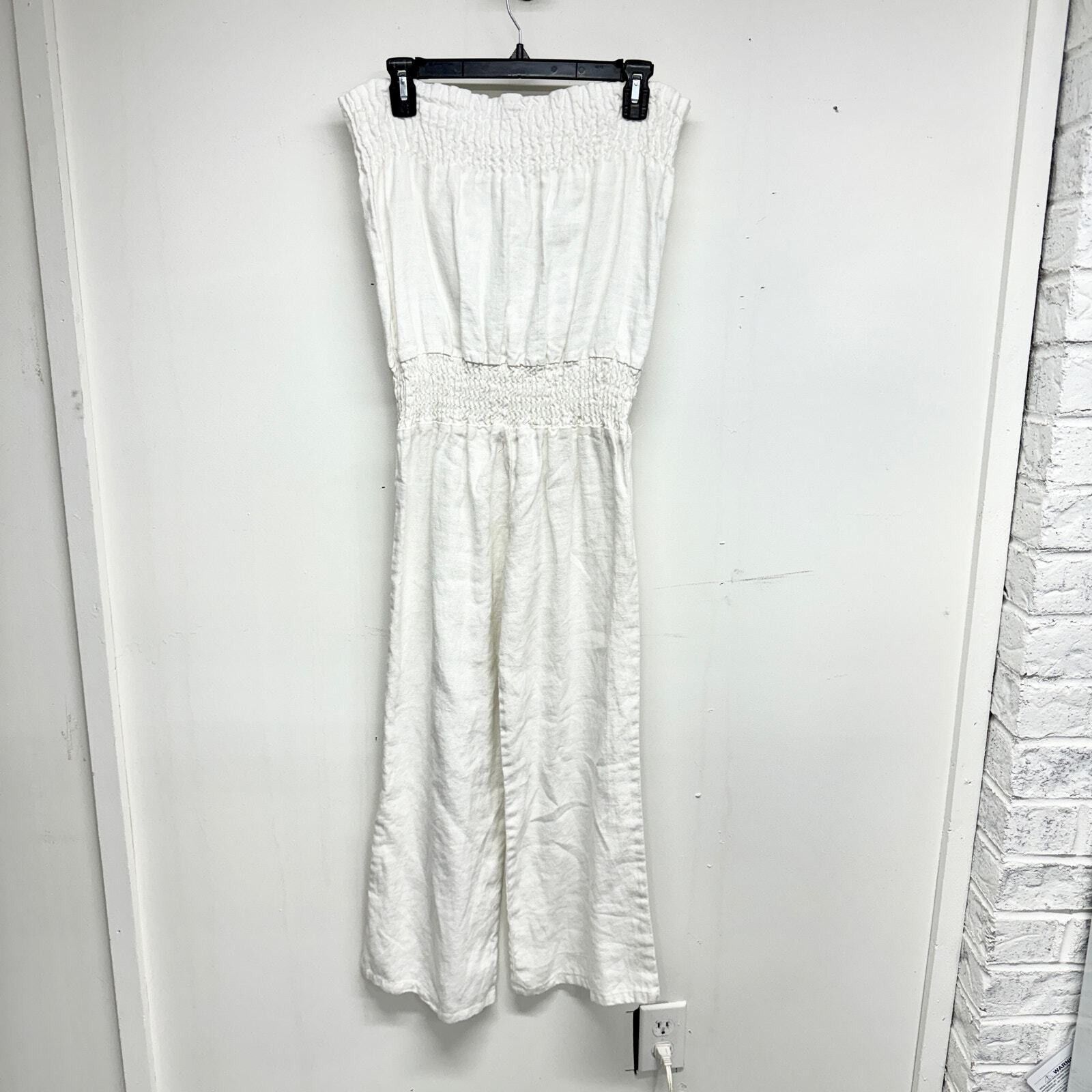 Young Fabulous & Broke Young Fabulous & Broke Linen Wide Leg Jumpsuit Size Small Size 25" / US 0 / IT 36 - 3 Thumbnail