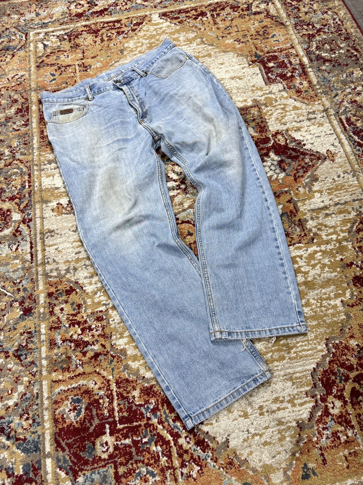 ᶠᵃⁿᶜʸᵍᵘʸ Vintage Baggy Washed Denim Jeans Wide leg Y2K