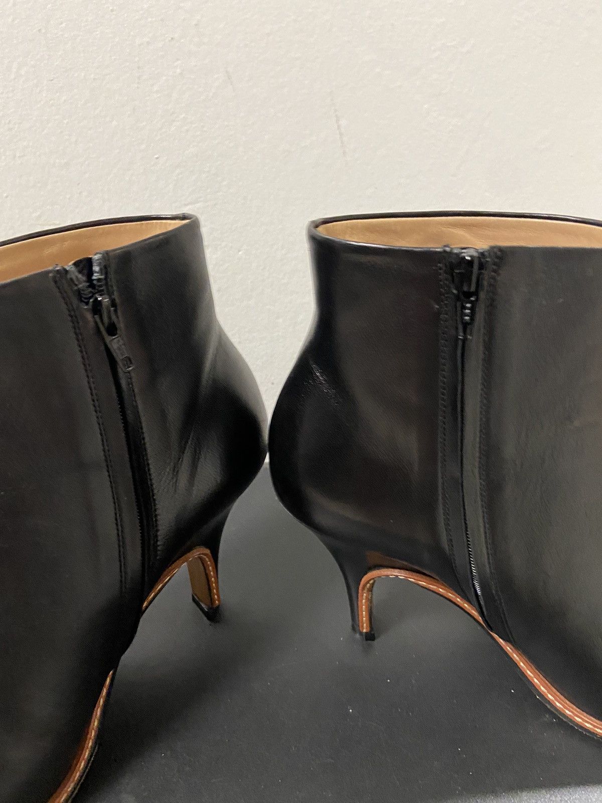 Designer × Maison Margiela Maison Martin Margiela Ankle Boot Black Leather Womens 37 Size US 7 / IT 37 - 12 Thumbnail