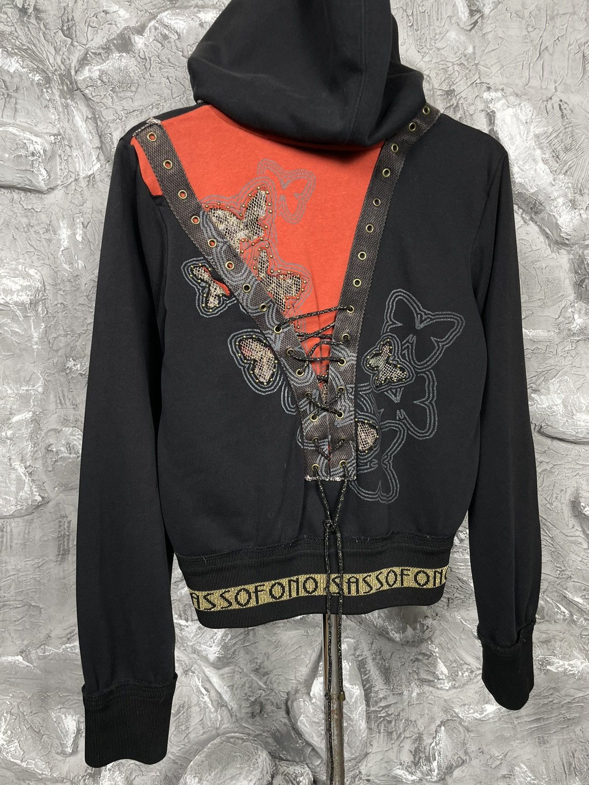 Hysteric Glamour × Japanese Brand 2000s Vintage Punk Y2K Bandage Hoodie Ed Hardy Style Size US S / EU 44-46 / 1 - 8 Thumbnail