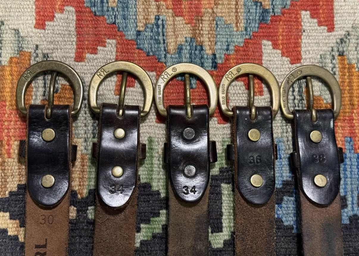 RRL Ralph Lauren RRL Ralph Lauren Double RL Horsebit Belts K22 Size ONE SIZE - 1 Thumbnail