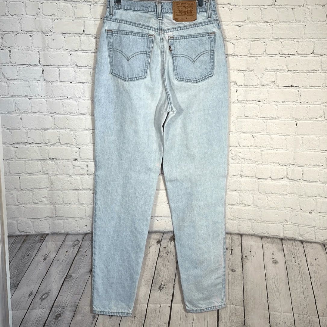 Levi's VINTAGE Levi's 512 Slim Taper Jeans Women Long 33" Light Blue High Waist Mom 90s 11 Long Blue Jeans Womens Jeans Size 30" / US 8 / IT 44 - 5 Thumbnail