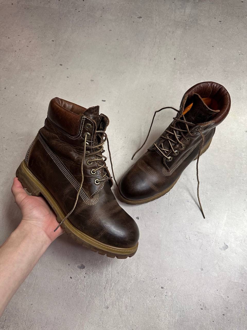 Timberland Timberland Premium 6-Inch Vintage Boots Brown Leather Size 9 Size US 9 / EU 42 - 1 Thumbnail