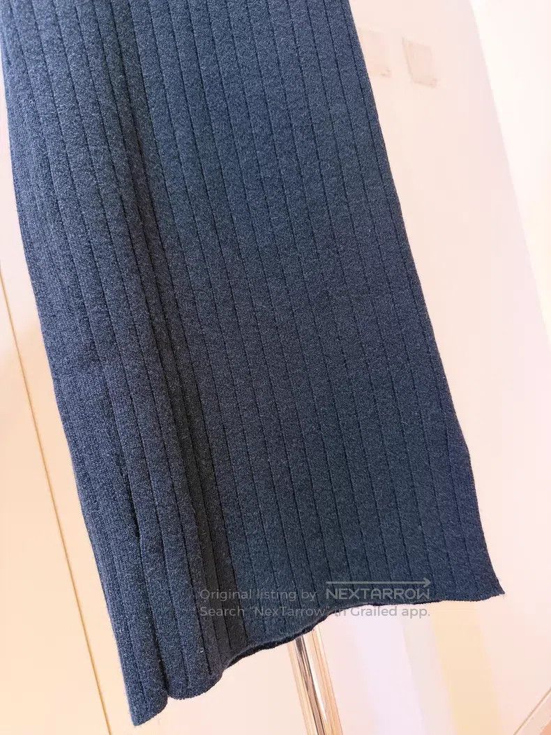 Loro Piana Loro Piana Navy Baby Cashmere Knit Cuffed Pants Size 25" / US 0 / IT 36 - 4 Thumbnail