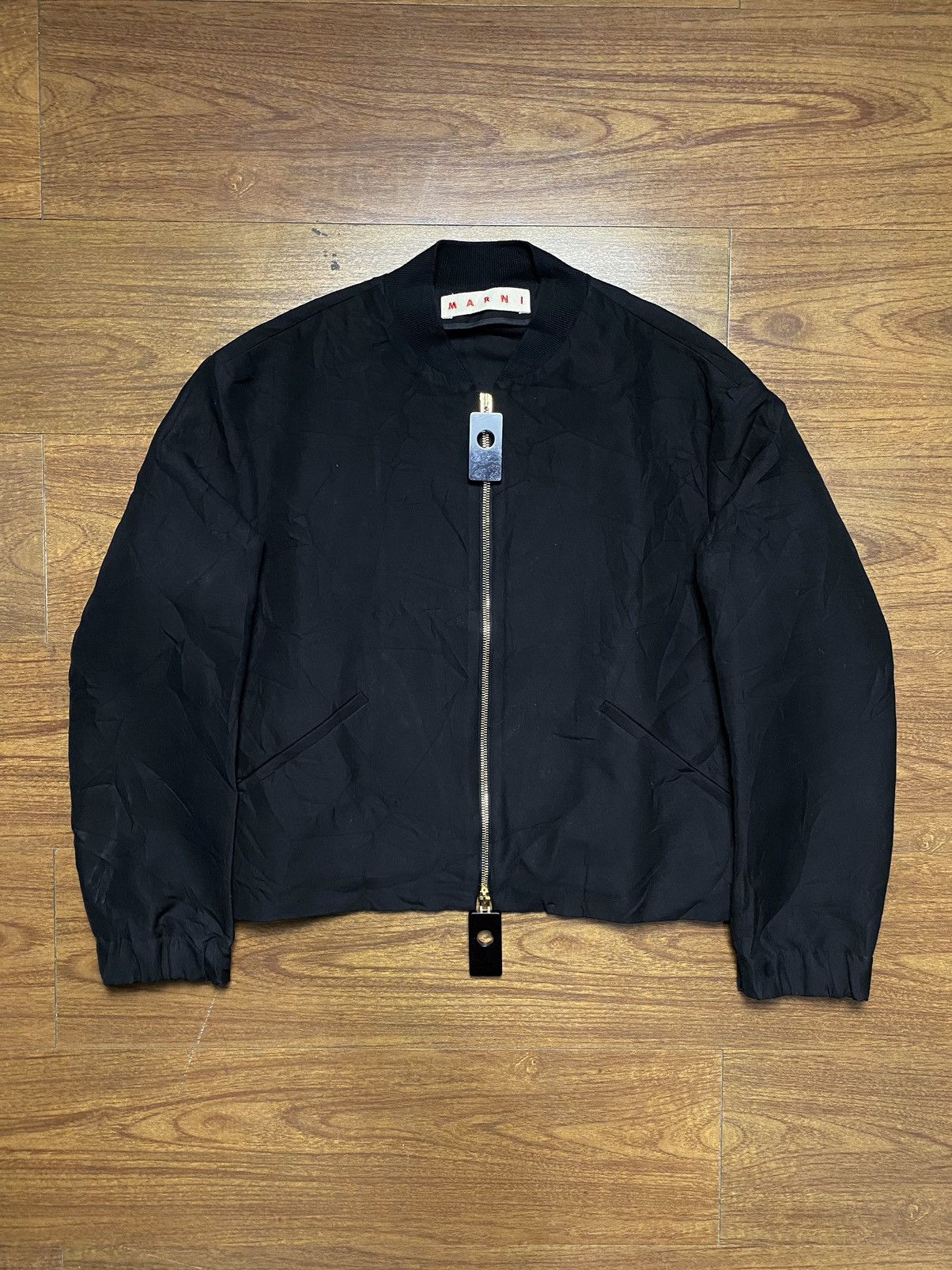 Marni Marni Black Bomber Jacket Size US S / EU 44-46 / 1 - 1 Thumbnail