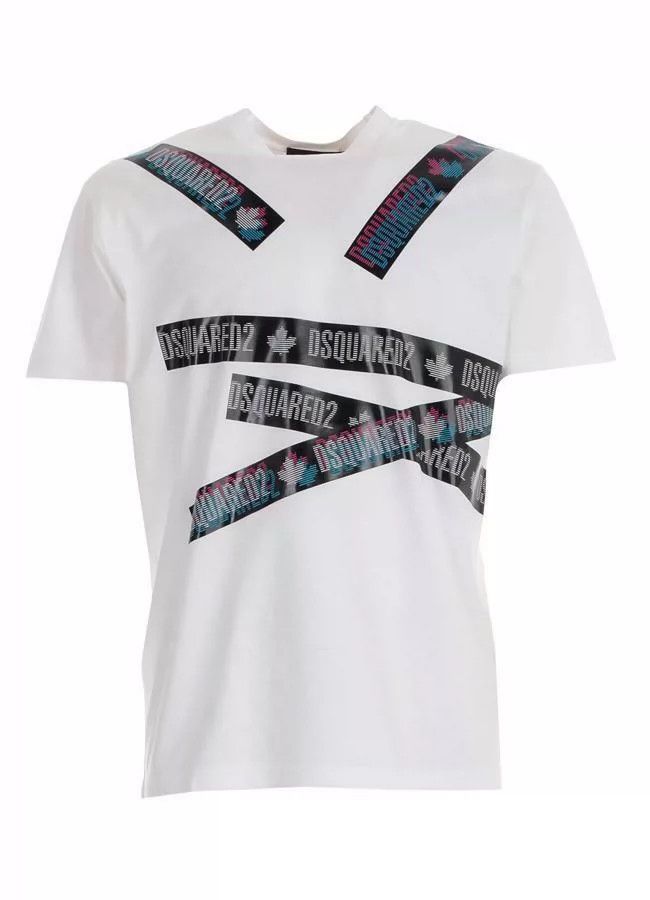 Dsquared2 DSquared2 Short Sleeve Graphic T-Shirt-yf Size US XXL / EU 58 / 5 - 1 Thumbnail