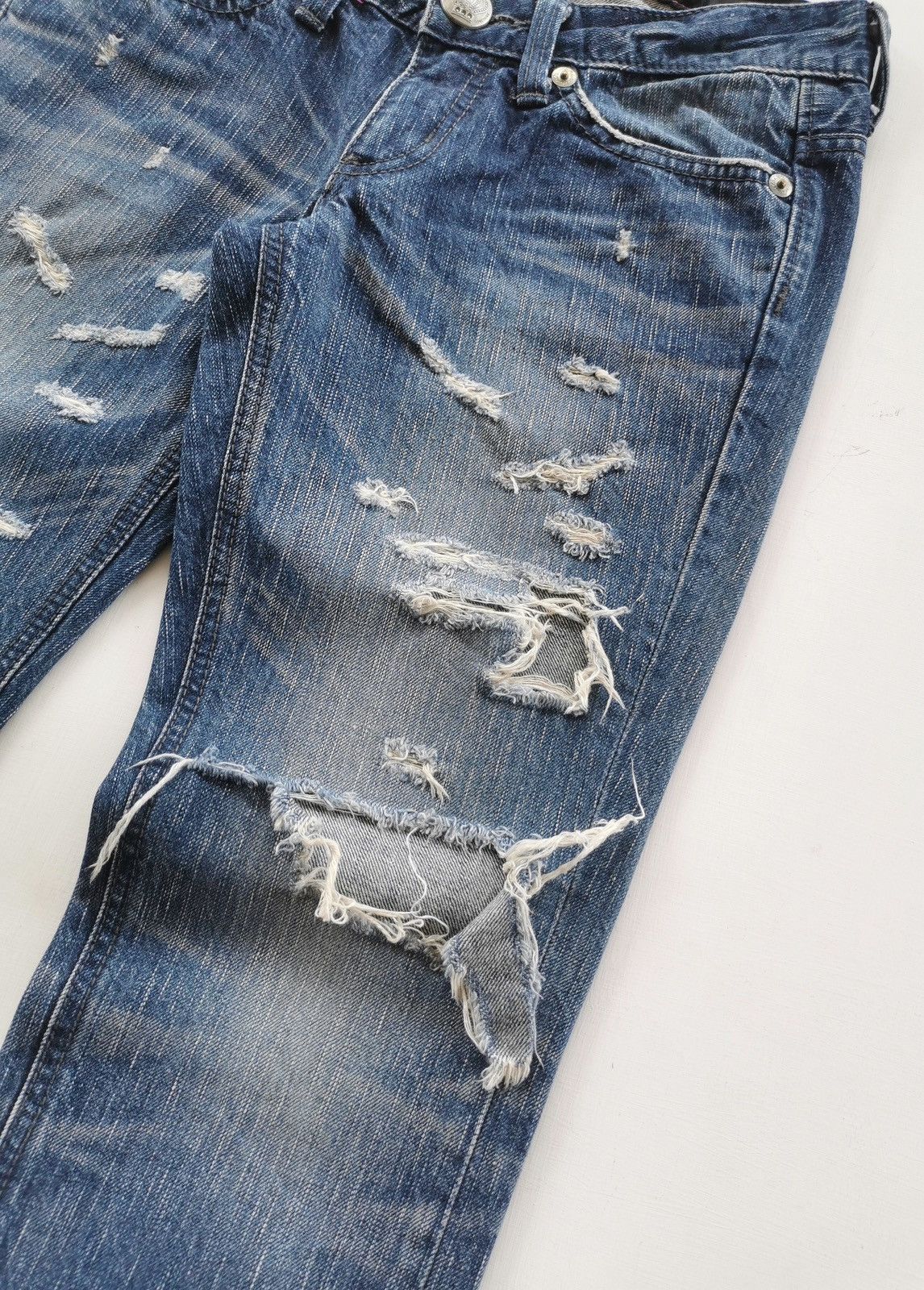 Edwin Edwin Distressed Denim Jeans 30/33.5 Size 30" / US 8 / IT 44 - 3 Thumbnail