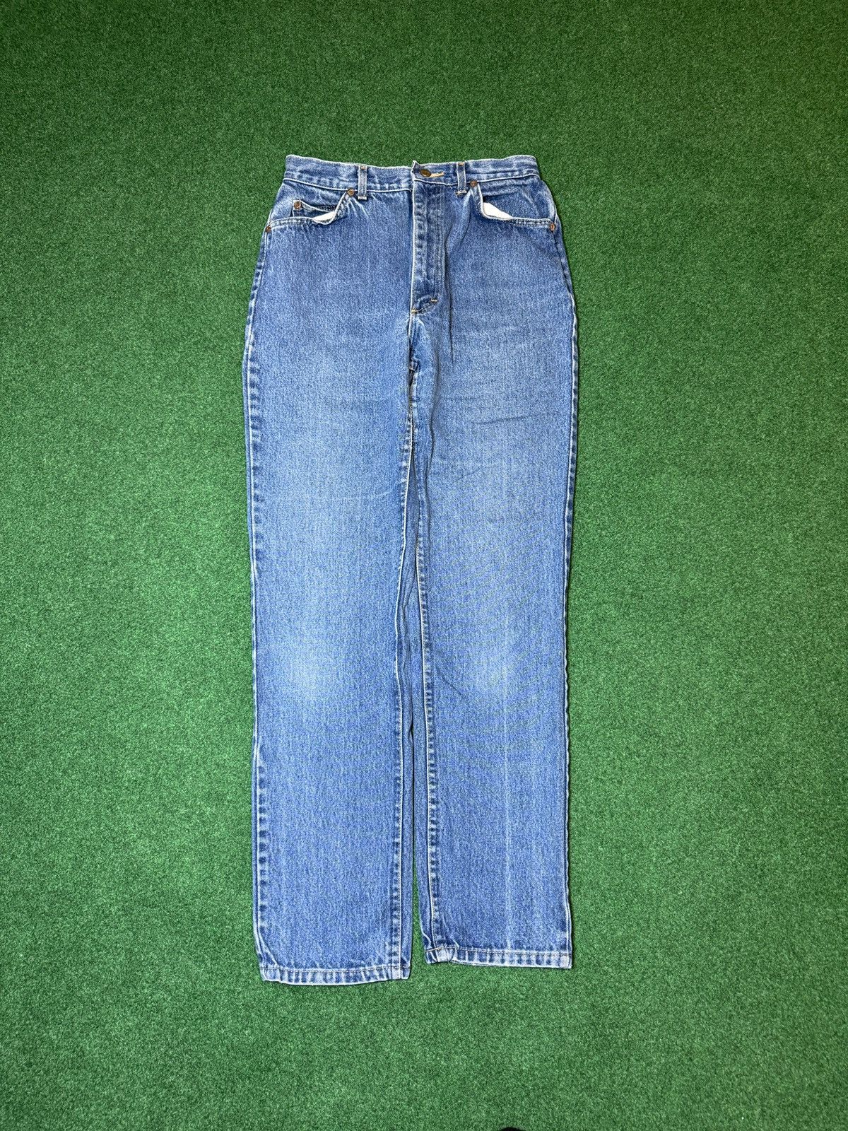 Lee × Vintage Vtg 90s Lee Riders Womens 14 28x32 Medium Wash Mom Jeans Size 36" / US 14 / IT 50 - 1 Thumbnail