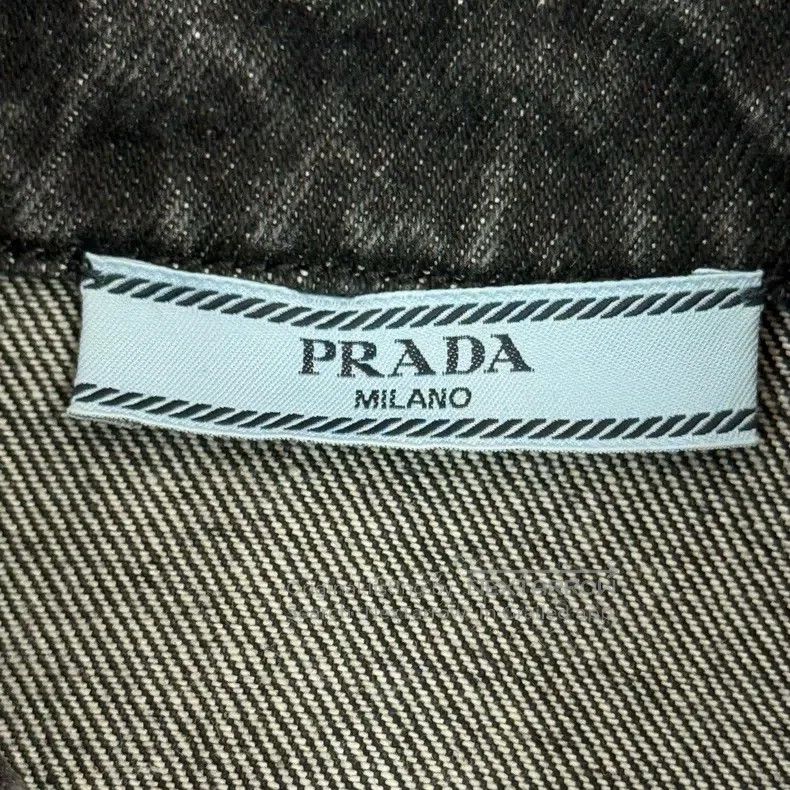 Prada Prada Black triangle mark washed denim long-sleeved shirt Size US XXS / EU 40 - 5 Thumbnail