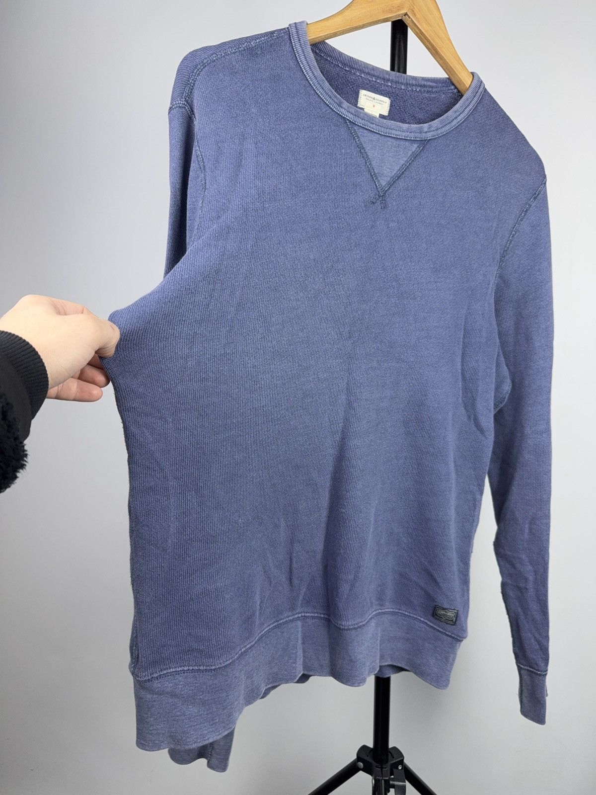 Denim & Supply Ralph Lauren Distressed Denim & Supply Ralph Lauren Faded Blue Sweatshirt Size US S / EU 44-46 / 1 - 6 Thumbnail