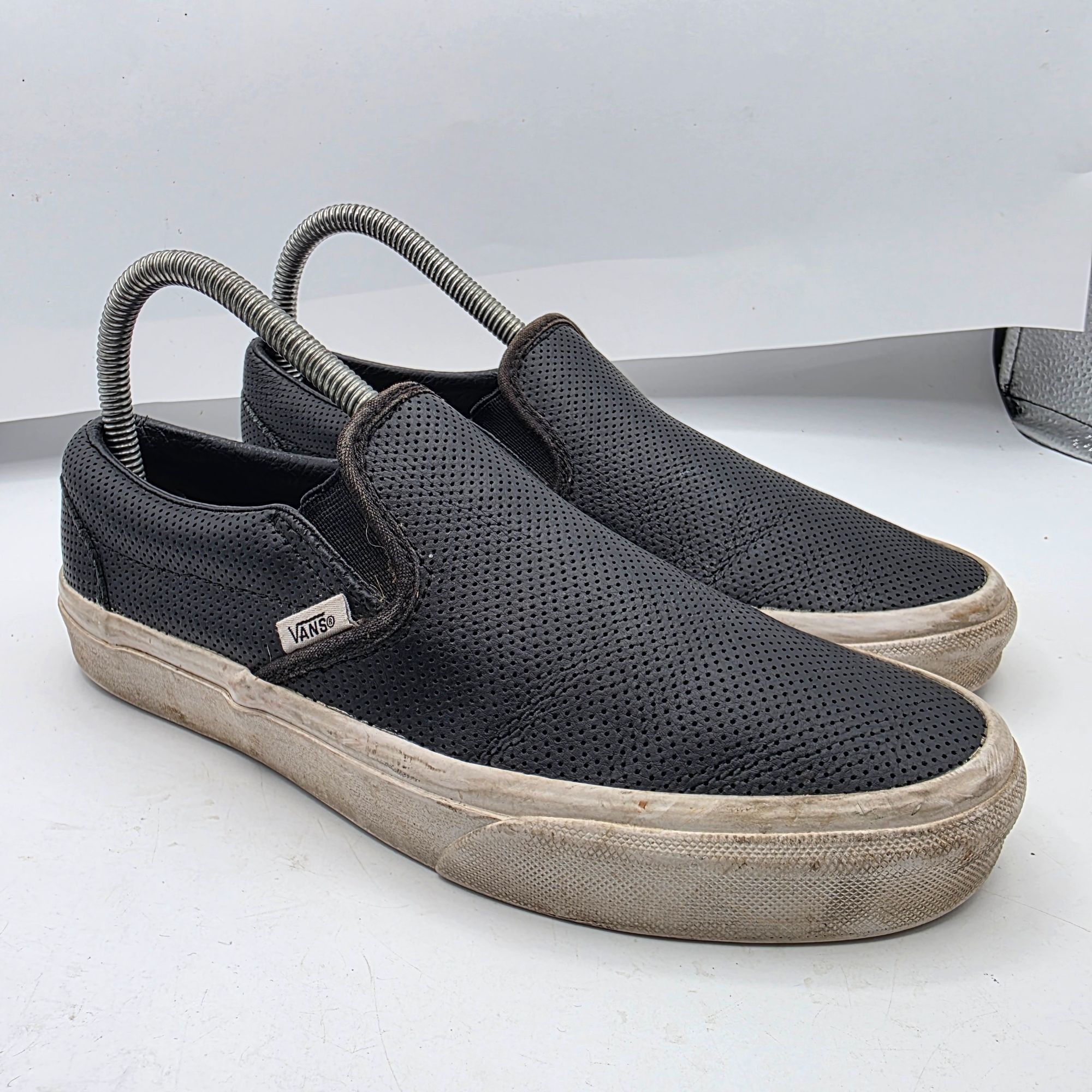 Vans Vans Classic Slip On Womens Size 7.5 Black Perforated Casual Size US 7.5 / IT 37.5 - 1 Thumbnail