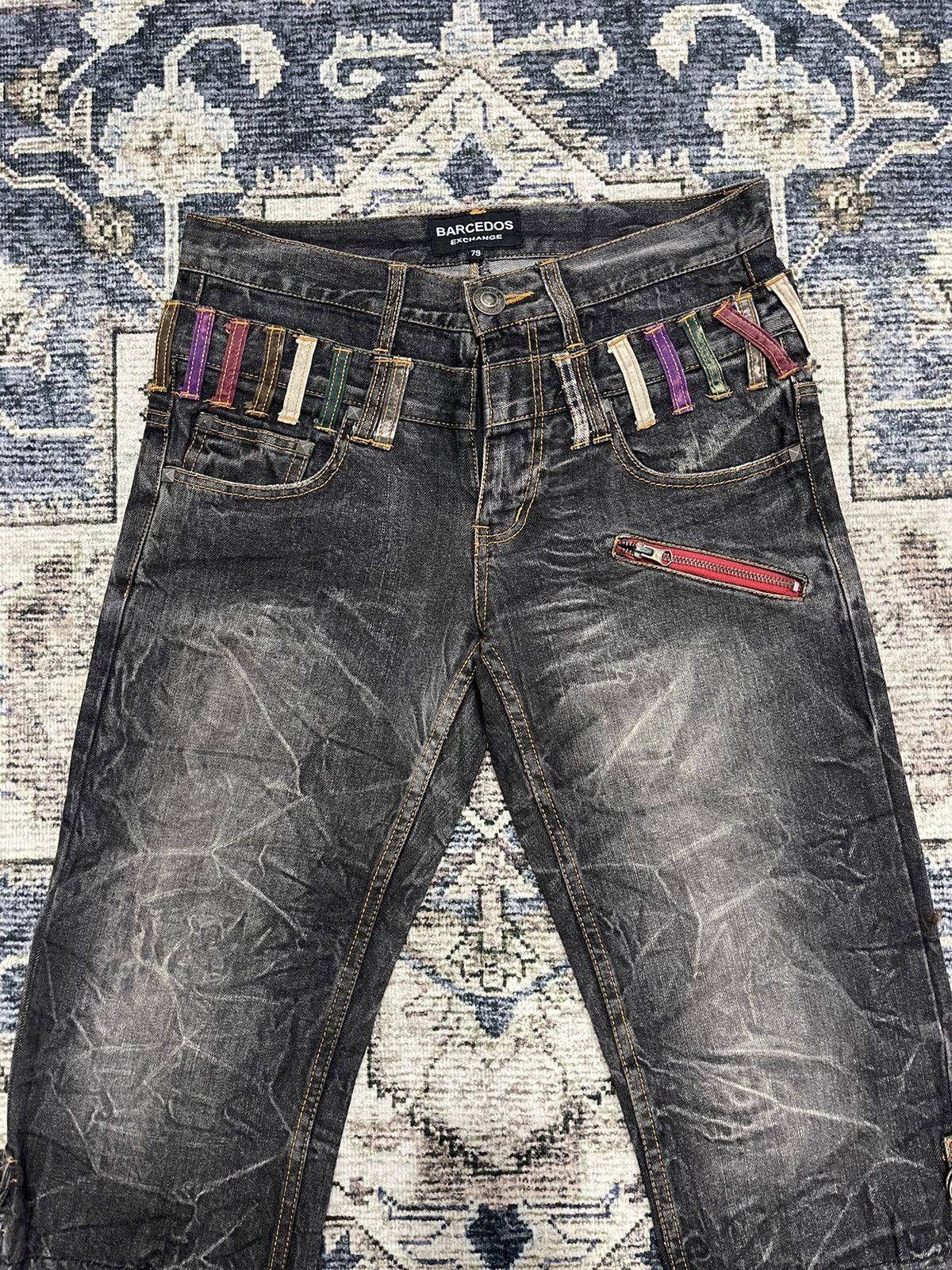 If Six Was Nine × Vintage Vintage BARCEDOS Exchange 3/4 Cropped Acid Wash Denim Pants Size US 32 / EU 48 - 7 Thumbnail