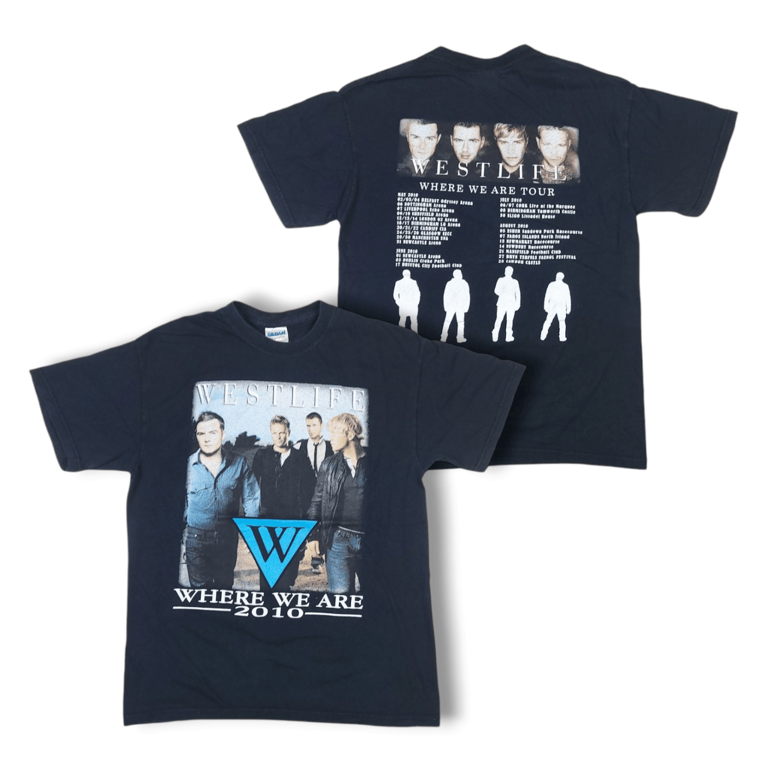 Band Tees × Vintage Vintage 2010 Westlife Boy Band Where We Are Tour TEE Size US M / EU 48-50 / 2 - 1 Thumbnail