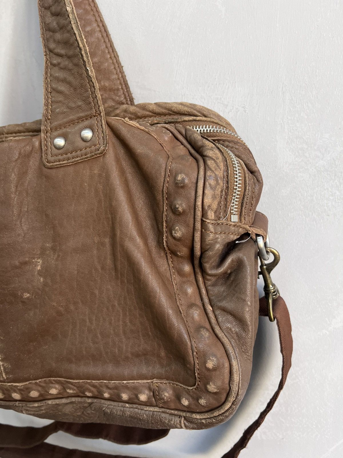 If Six Was Nine × Vintage VINTAGE ARCHIVE LEATHER METAL KAMRII STYLE MESSENGER BAG Size ONE SIZE - 14 Thumbnail