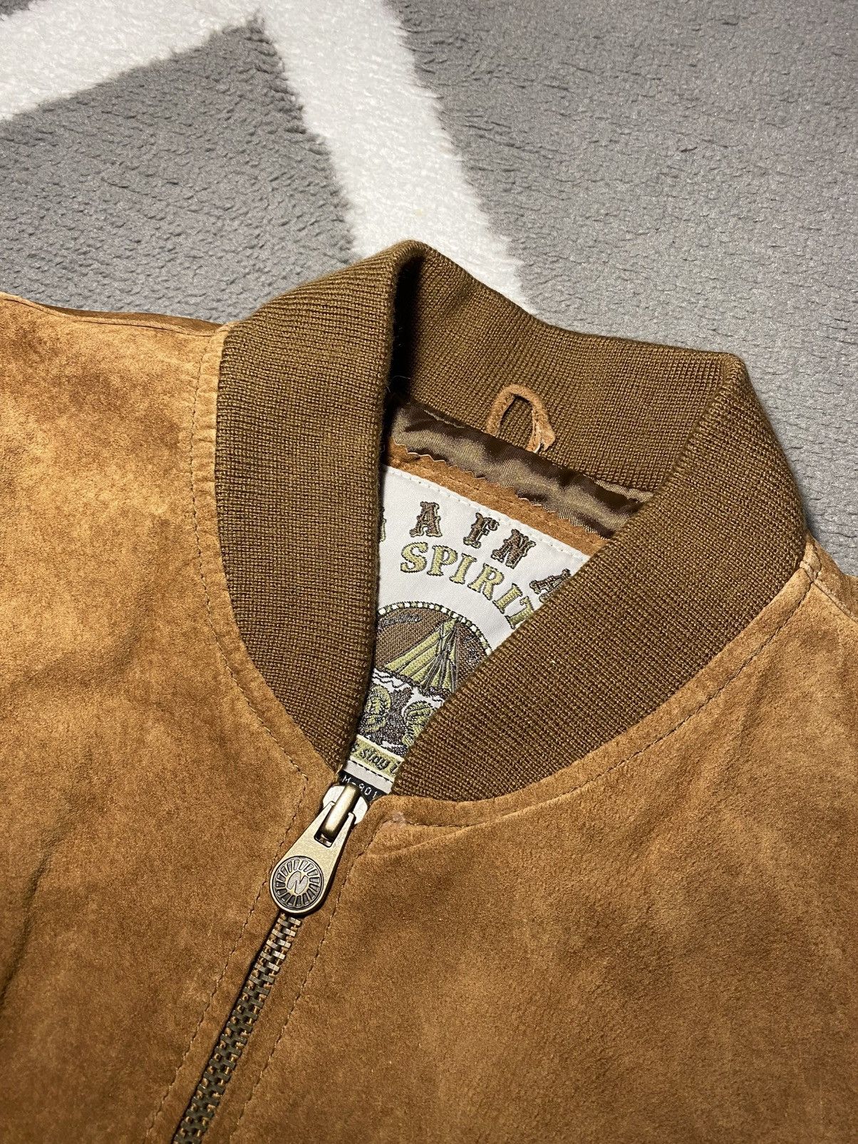 Vintage Vintage 90’s Genuine Leather Bomber Jacket Boxy Fit Size US M / EU 48-50 / 2 - 6 Thumbnail