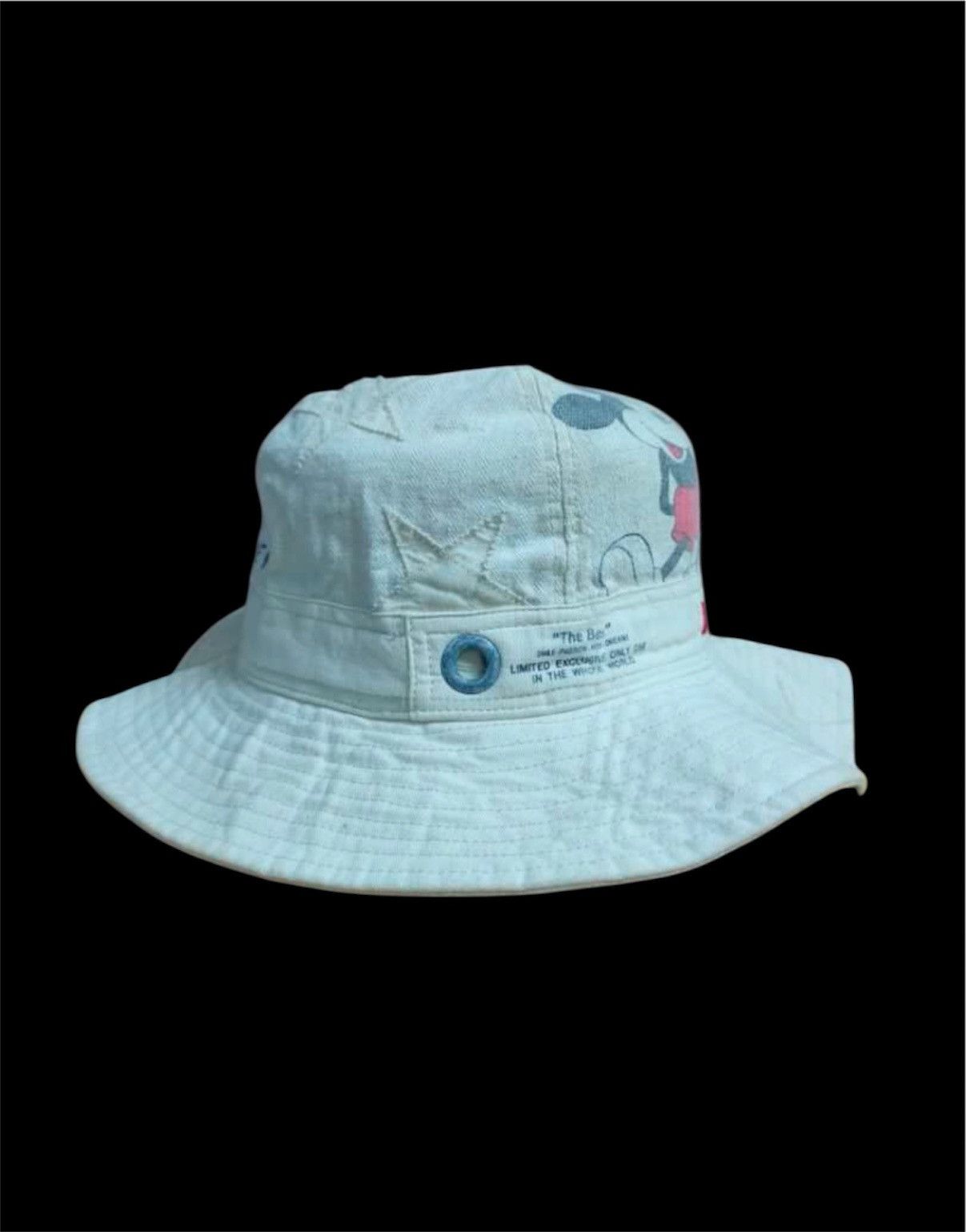 Kapital DENIM DUNGAREE BUCKET HAT HICKORY DESIGN SMILE CO Size ONE SIZE - 2 Thumbnail