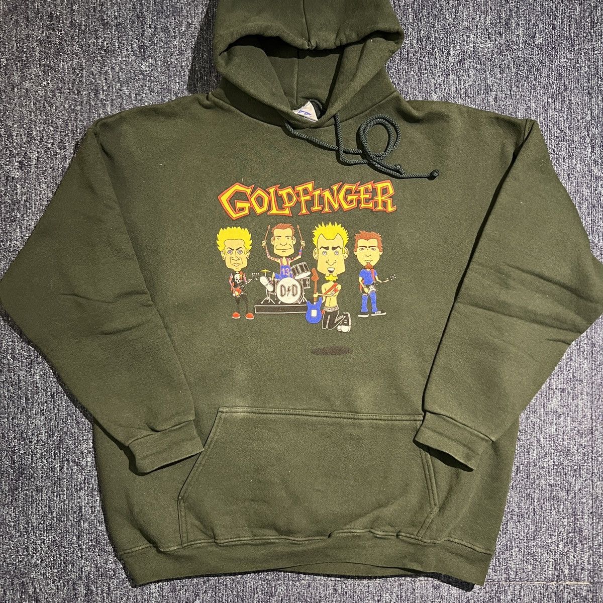 Other Vintage 00s GOLDFINGER Band Character Print Hoodie Size US XL / EU 56 / 4 - 3 Thumbnail