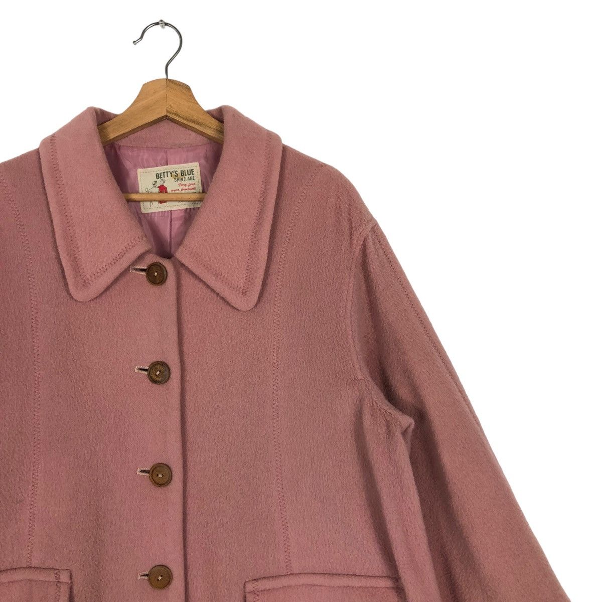Japanese Brand 🔥Long Jacket Wool Betty’s Blue Japan Size US M / EU 48-50 / 2 - 5 Thumbnail
