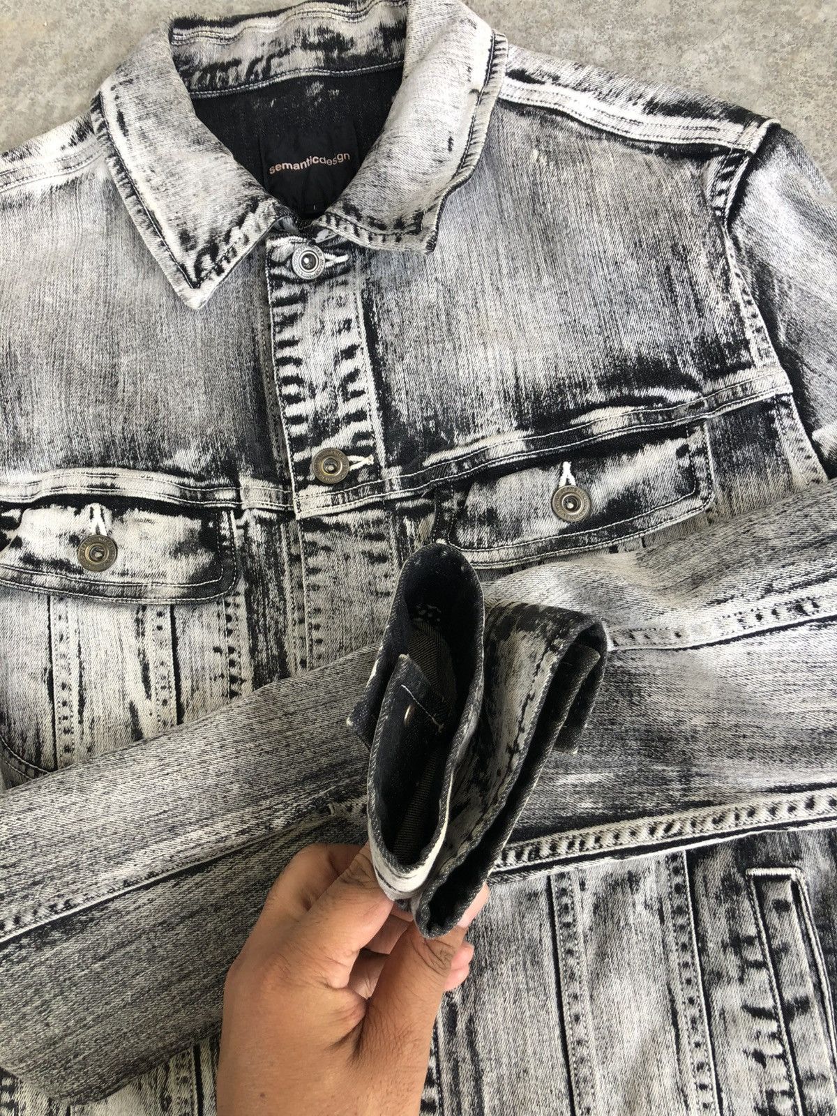 semanticdesign Semantic Design Denim Jacket Distressed Denim Size US M / EU 48-50 / 2 - 19 Thumbnail