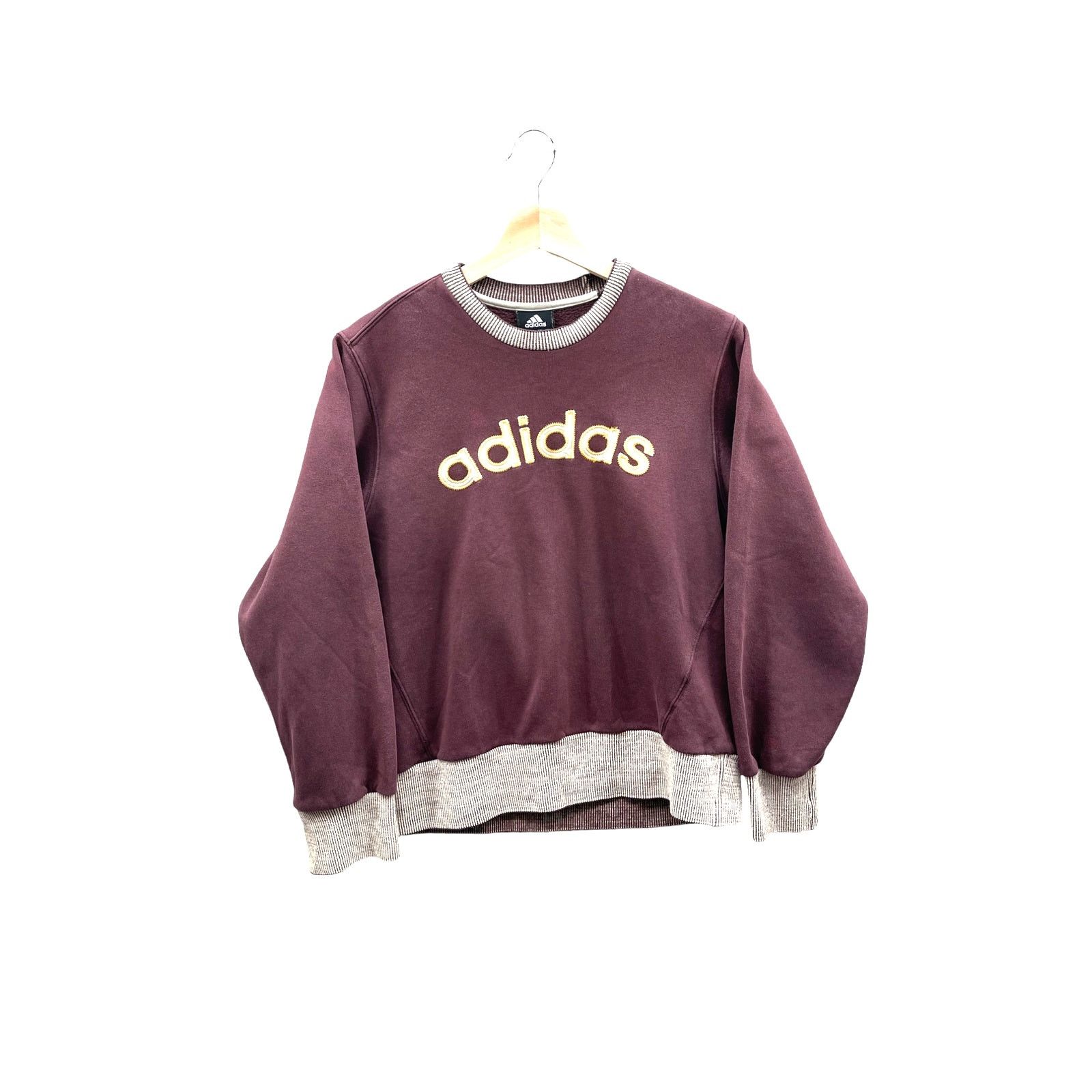 Adidas × Vintage Vintage 2000's Adidas Embroidered Maroon Sweatshirt Size US XS / EU 42 / 0 - 1 Thumbnail