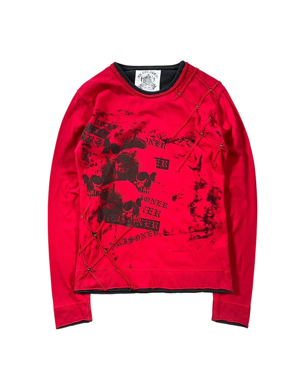 In The Attic Vintage In The Attic Skulls Reconstruct Layered Shirt Size US S / EU 44-46 / 1 - 1 Thumbnail
