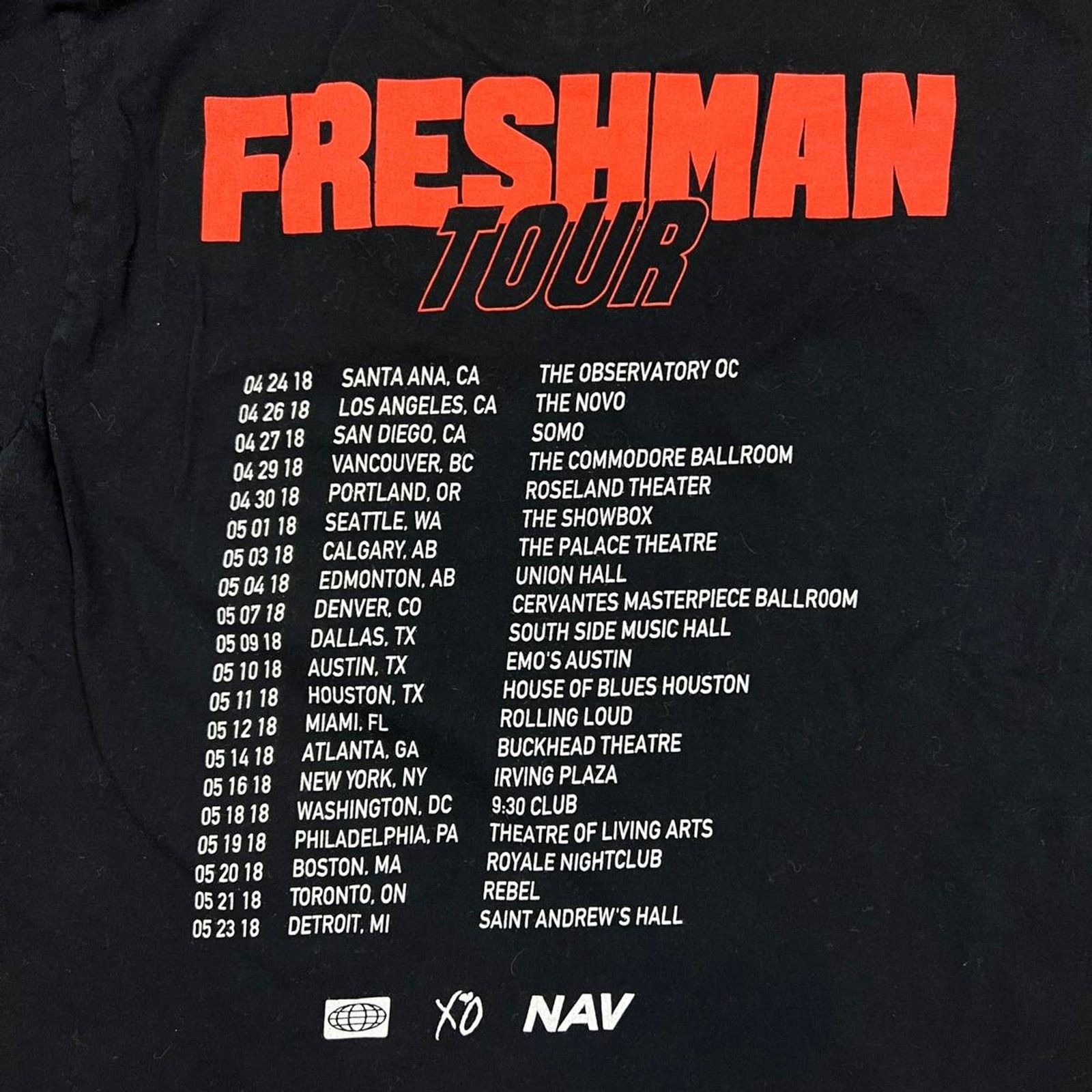 NAV × Rap Tees Nav T Shirt Freshman Tour Graphic Short Sleeve XO Rap Tee Size US M / EU 48-50 / 2 - 4 Thumbnail