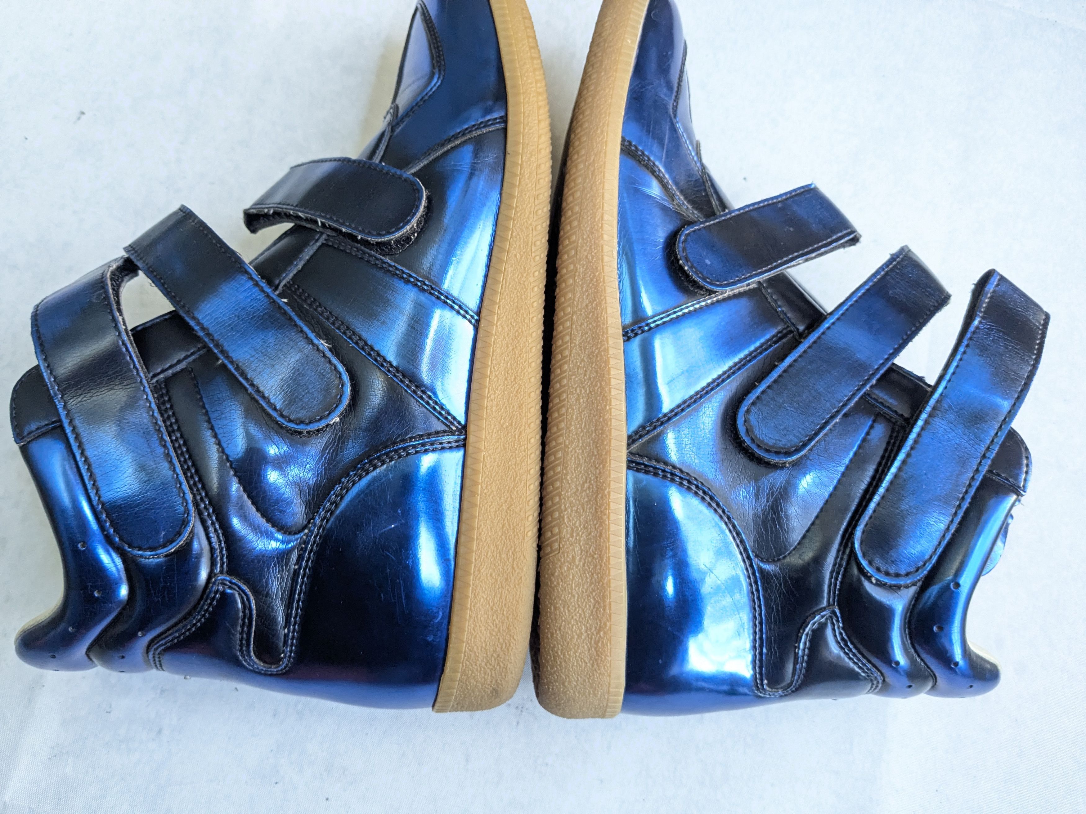 Maison Margiela Maison Margiela Triple Strap Sneakers Blue 9 42 High Tops Size US 9 / EU 42 - 9 Thumbnail