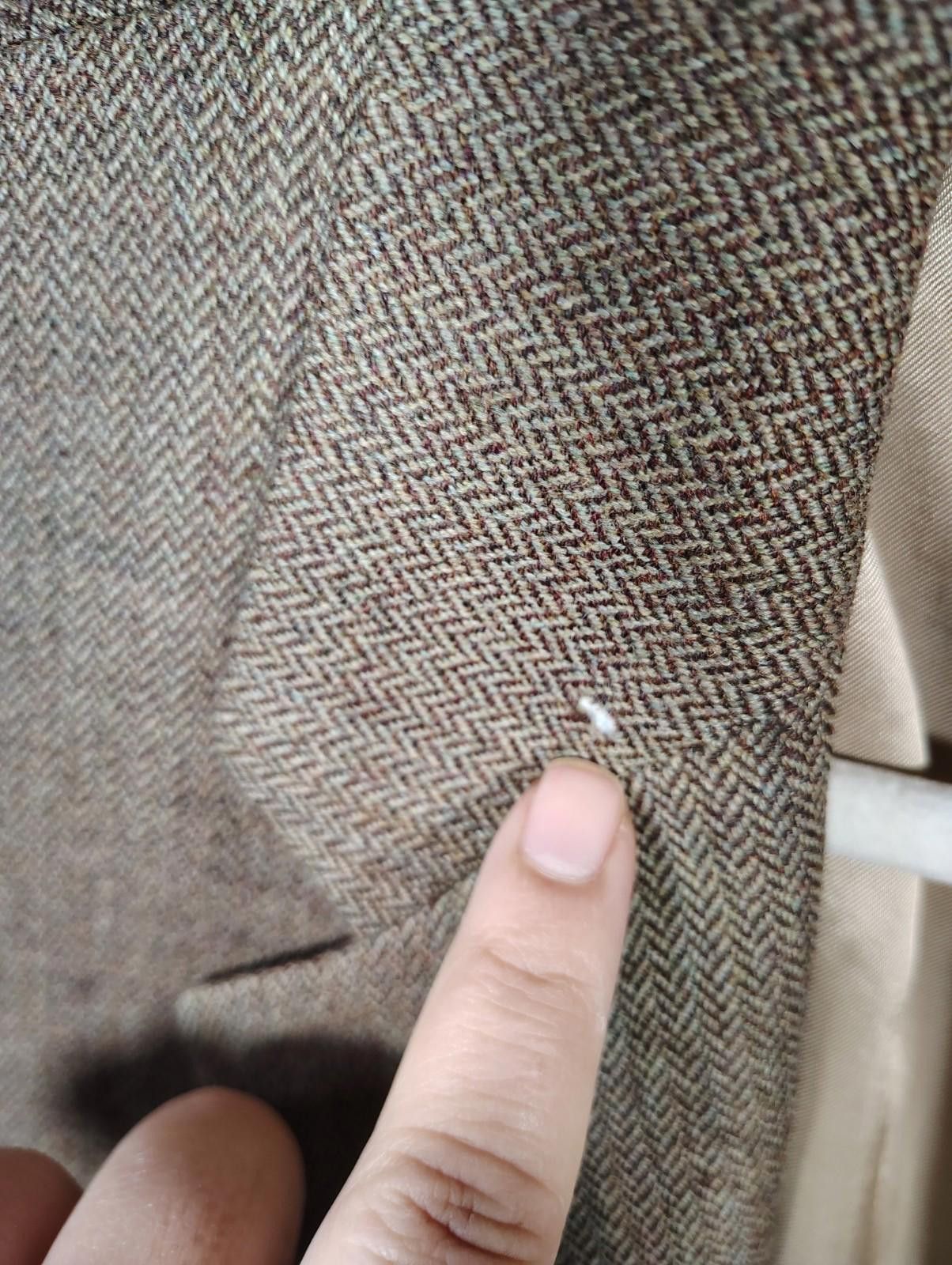 Chaps Chaps Pure Wool Brown Tan Sports Coat Jacket 2 Button Blazer Size 50R - 7 Thumbnail