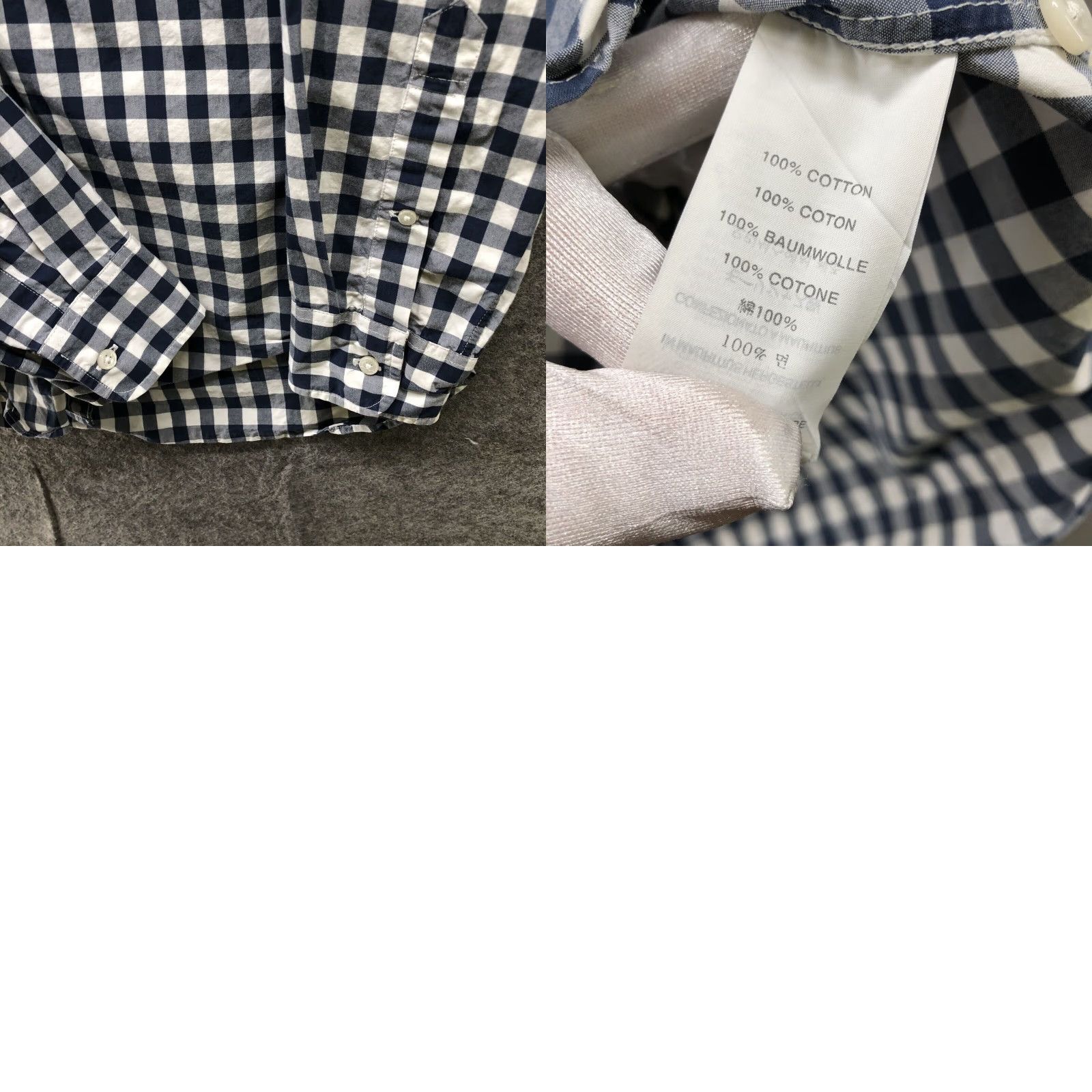 J.Crew J. Crew Shirt Mens S Classic Fit Long Sleeve Button-Down Blue White Gingham 2-Ply Cotton Shirt Size US S / EU 44-46 / 1 - 8 Thumbnail