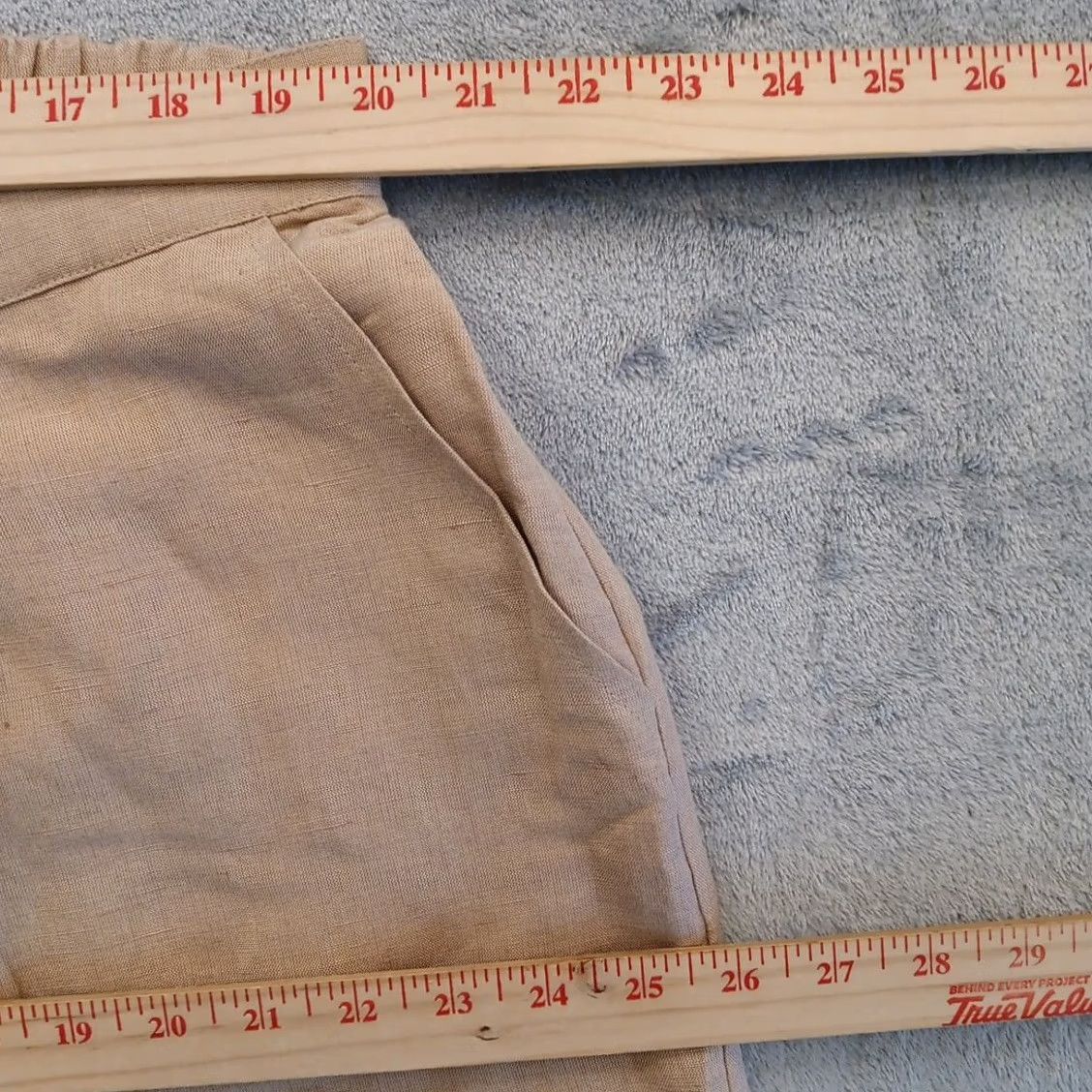 Vintage Jessica London Dress Pants Womens Plus Size 20WP Beige Linen Pleated Lined 40x28 Pants Womens Girls 40x28 Beige Linen Pleated Lined Pockets Size 27" / US 4 / IT 40 - 3 Thumbnail