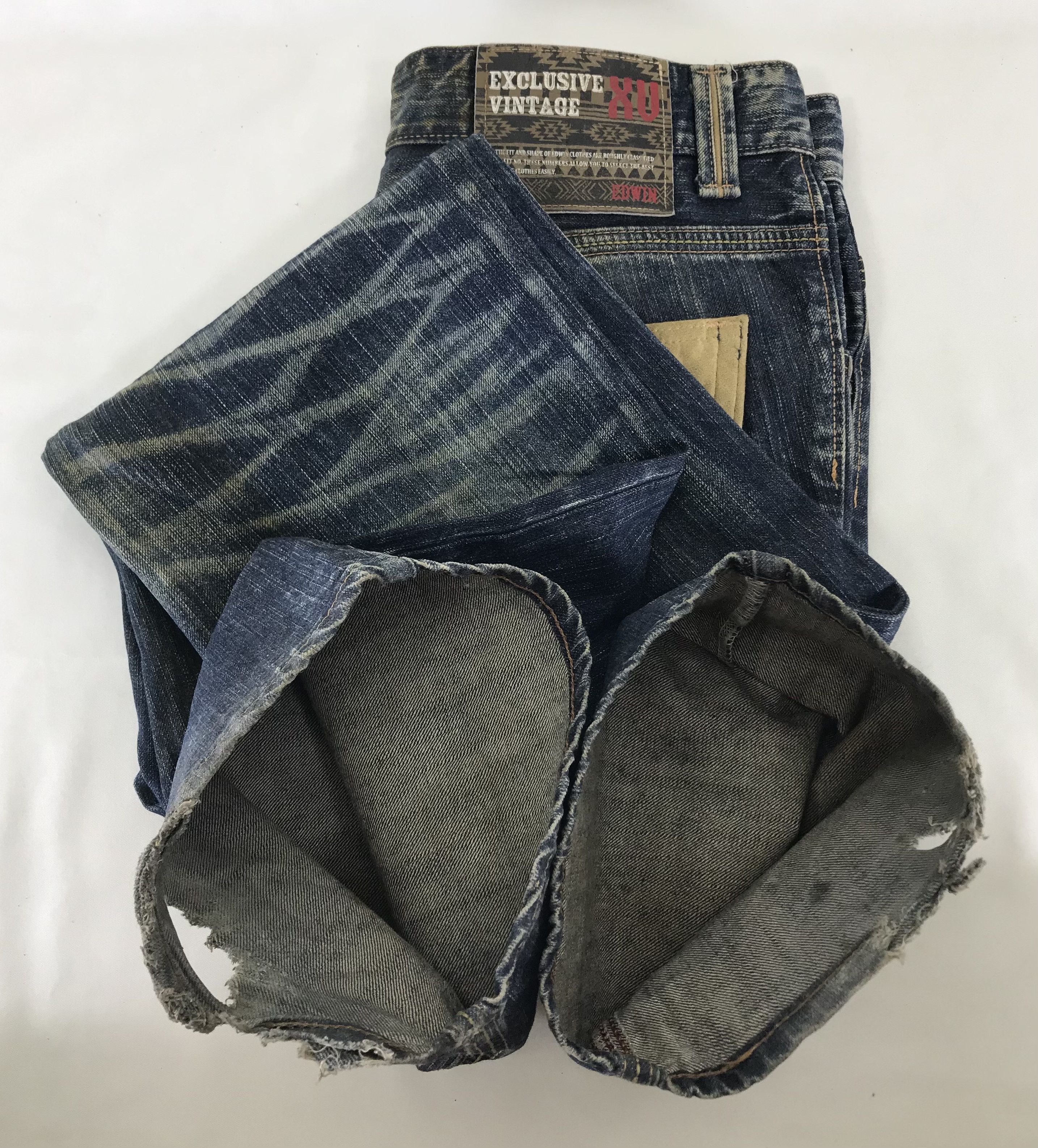 Edwin Vintage Edwin XV Faded Blue Flare Jeans Size US 34 / EU 50 - 12 Thumbnail