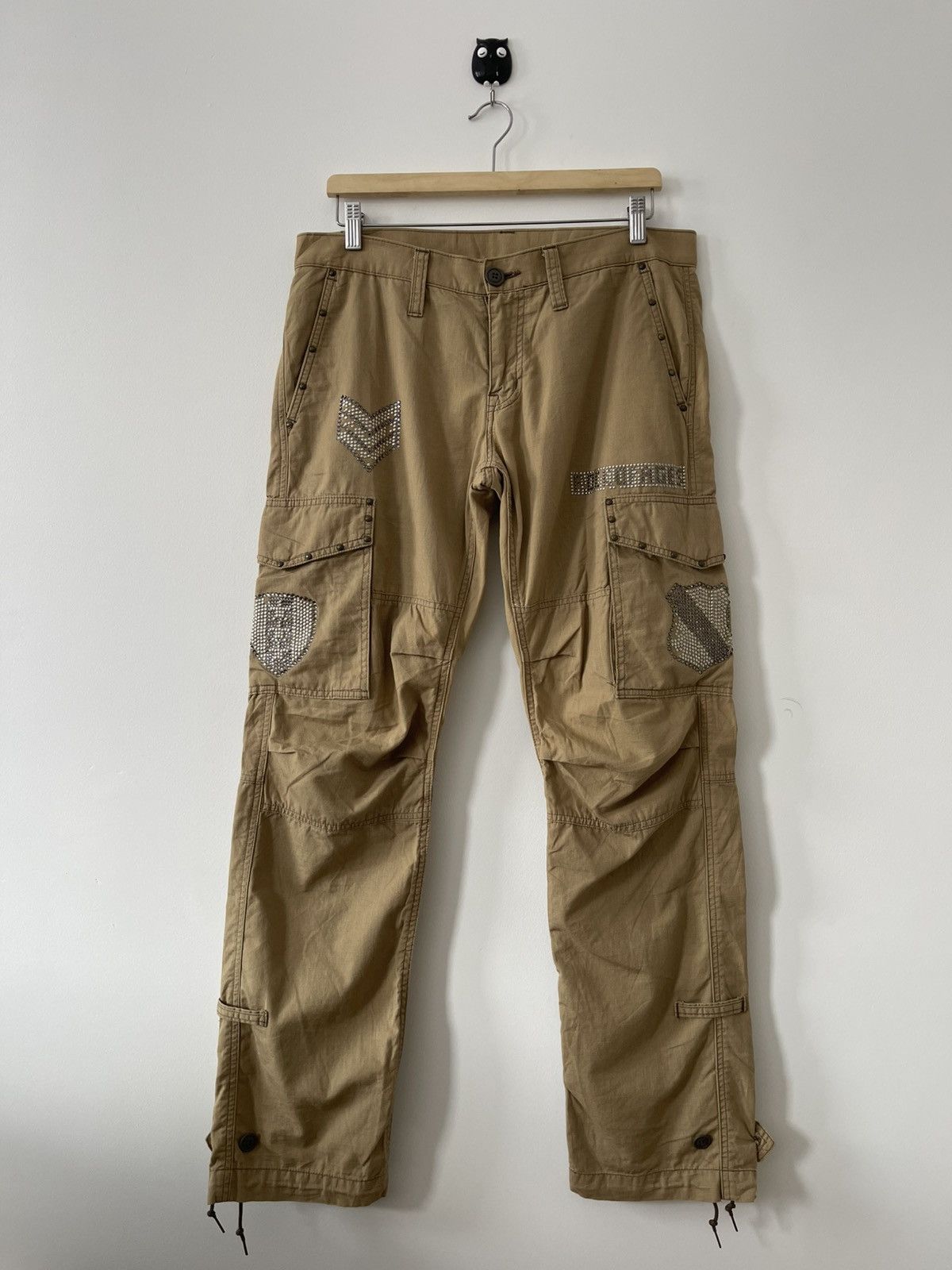 Seditionaries Rare Vintage RATTLE TRAP Japan Parachute Bondage Cargo Pant Size US 34 / EU 50 - 1 Thumbnail