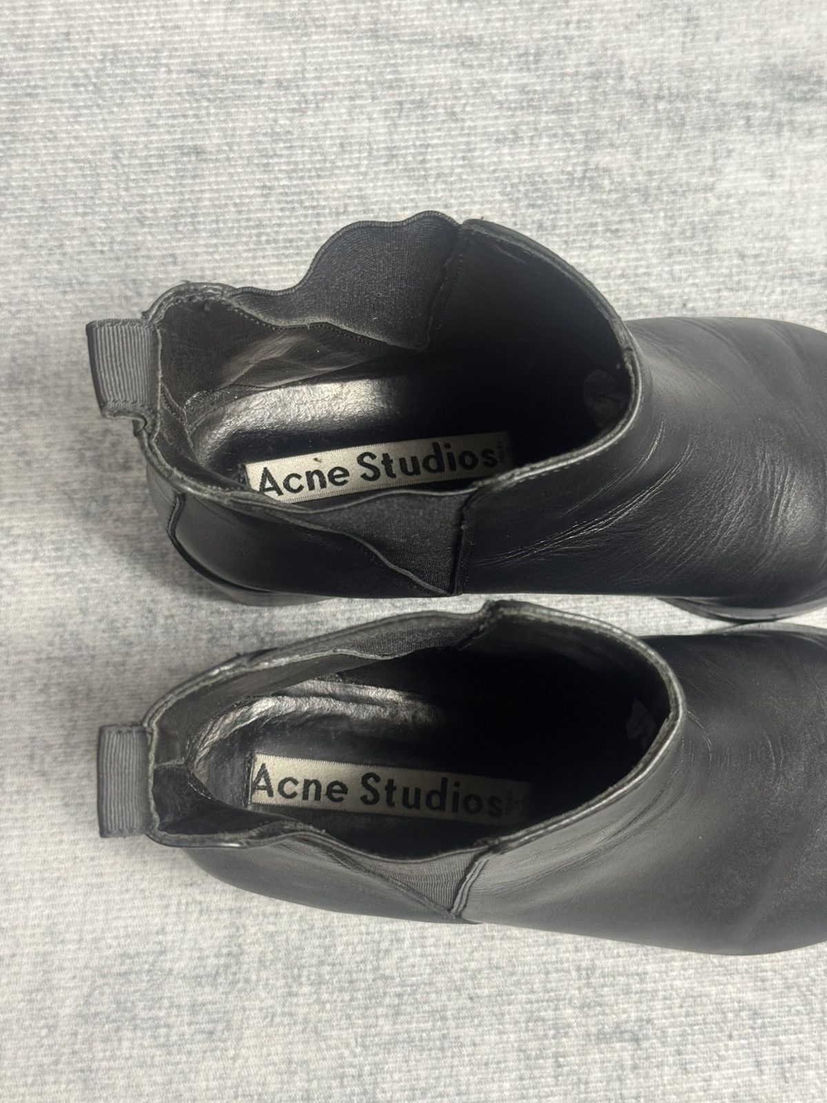 Acne Studios Acne Studios - Jensen Black Leather - Chelsea Ankle Boots Size US 6 / IT 36 - 9 Thumbnail