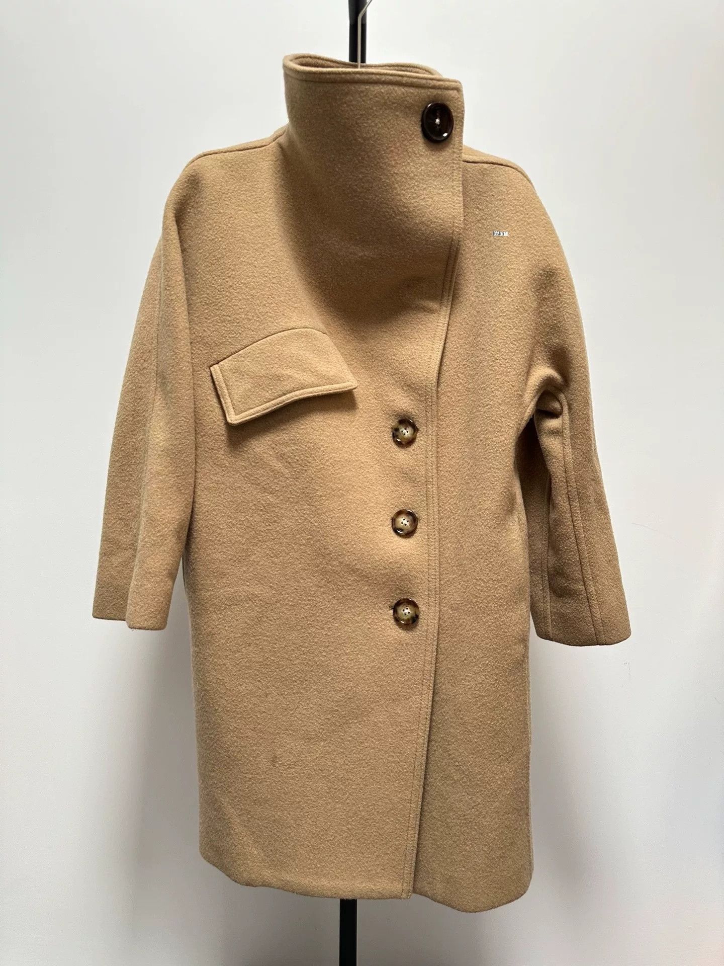Acne Studios Acne Studio Brown Button-Front Wool Coat Size US S / EU 44-46 / 1 - 2 Thumbnail