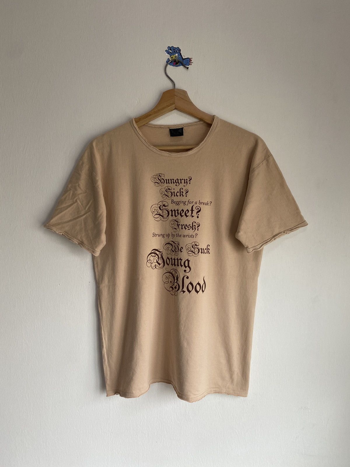 image of Band Tees x Vintage Radiohead "we Suck Young Blood" Band Tee in Beige, Men's (Size Medium)