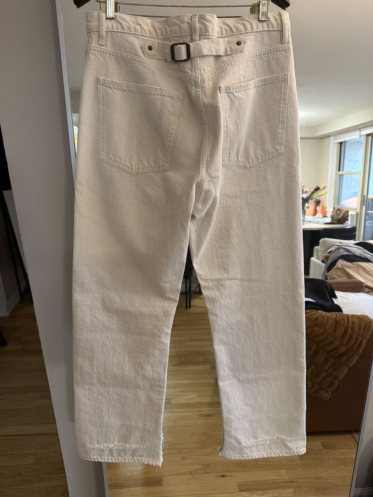 Maison Margiela Maison Margiela Buckle Jeans - Ecru Size US 29 - 10 Thumbnail