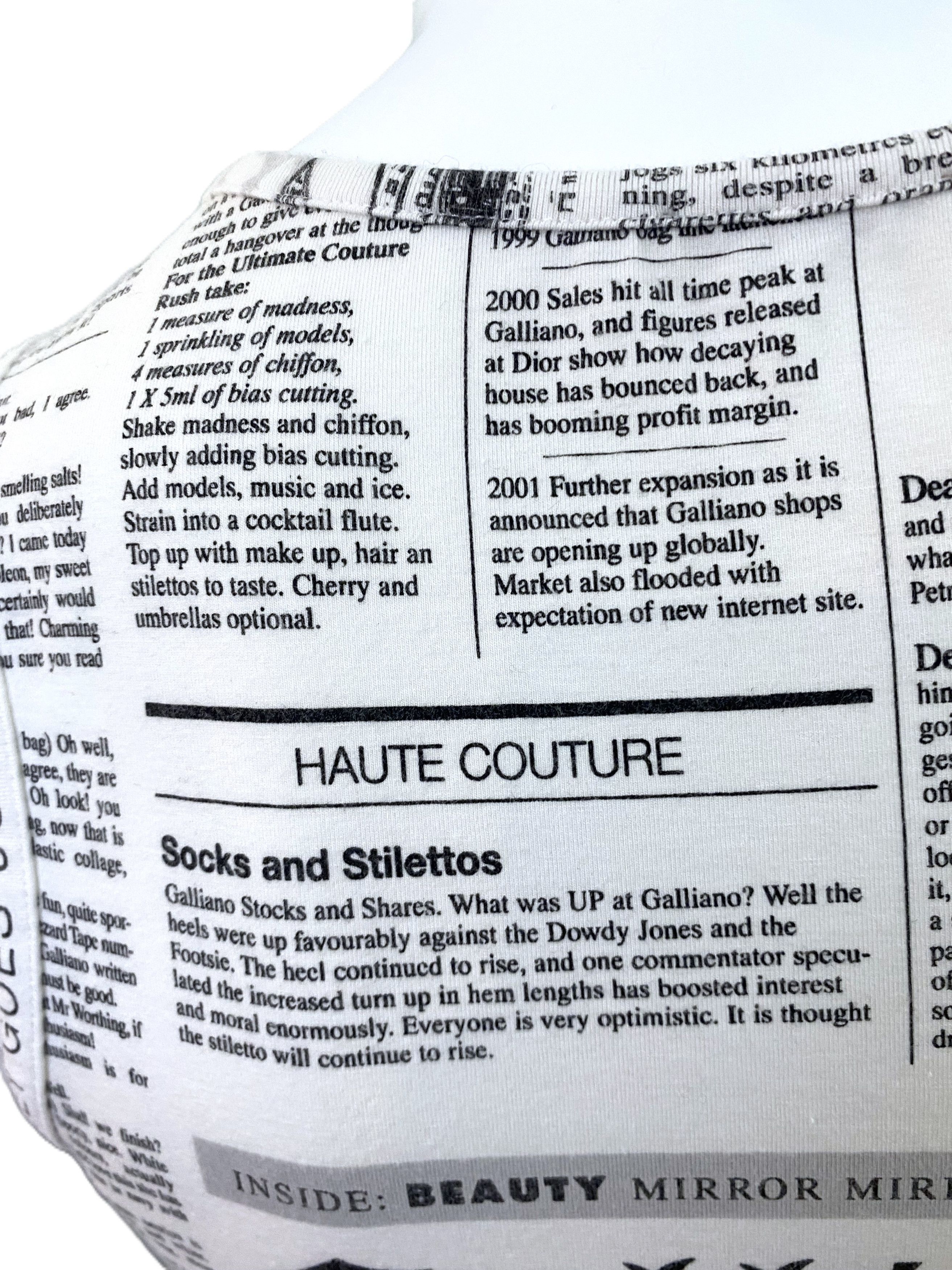 John Galliano John Galliano Gazette Newspaper News Face Vintage Tee Top Size M / US 6-8 / IT 42-44 - 9 Thumbnail