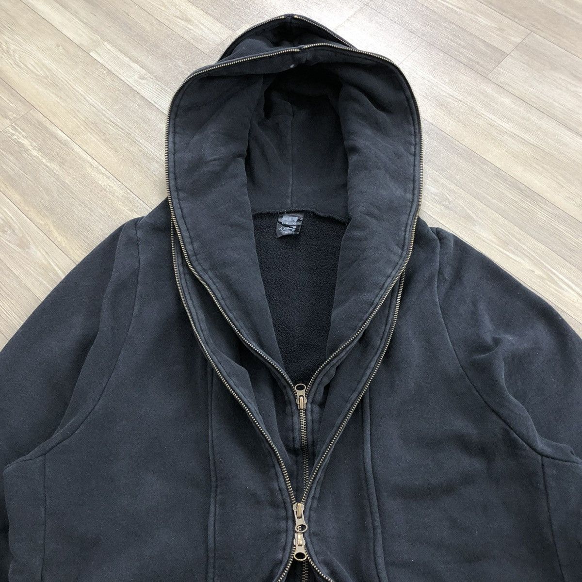 If Six Was Nine 2000s Victory Punk Goa Lgb Punk Style Double Zipper Hoodie Size US L / EU 52-54 / 3 - 14 Thumbnail