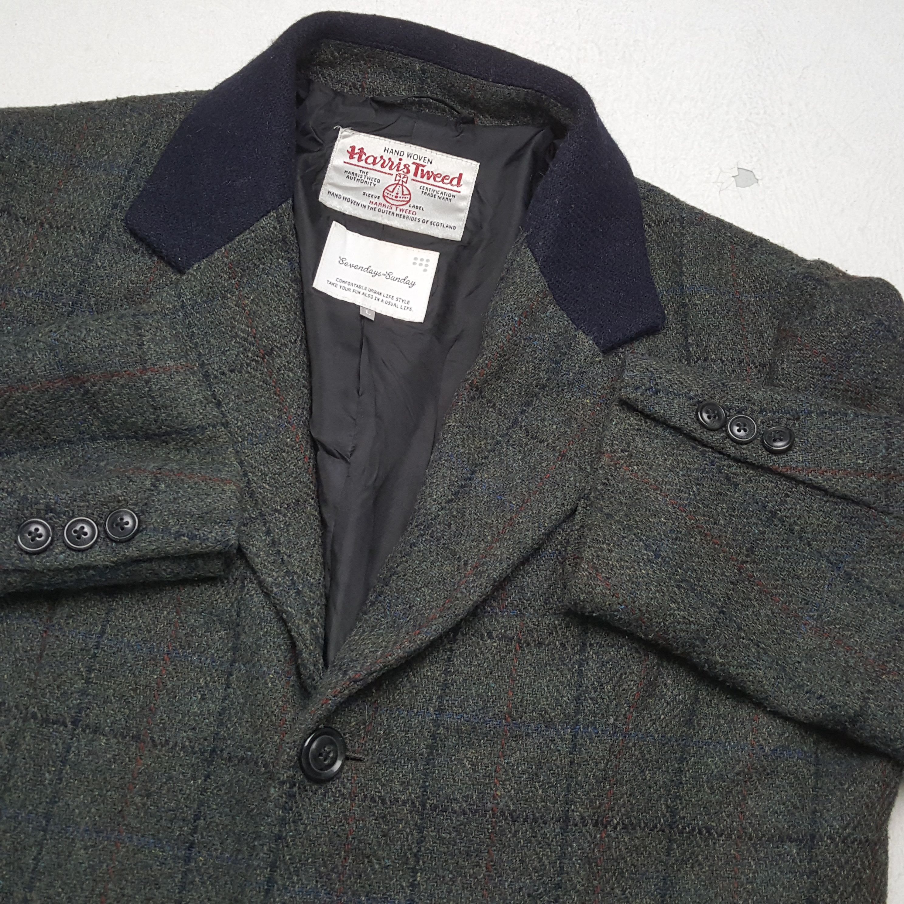 Harris Tweed × Vintage Vintage HARRIS TWEED Faction Brand Style Jacket Size US M / EU 48-50 / 2 - 8 Thumbnail