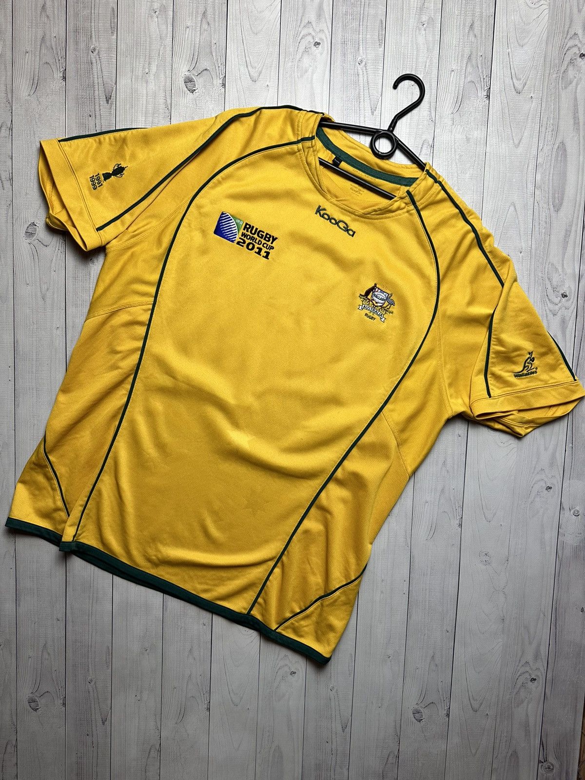 Vintage Vintage Australia rugby jersey size XXL yellow Size US XXL / EU 58 / 5 - 1 Thumbnail