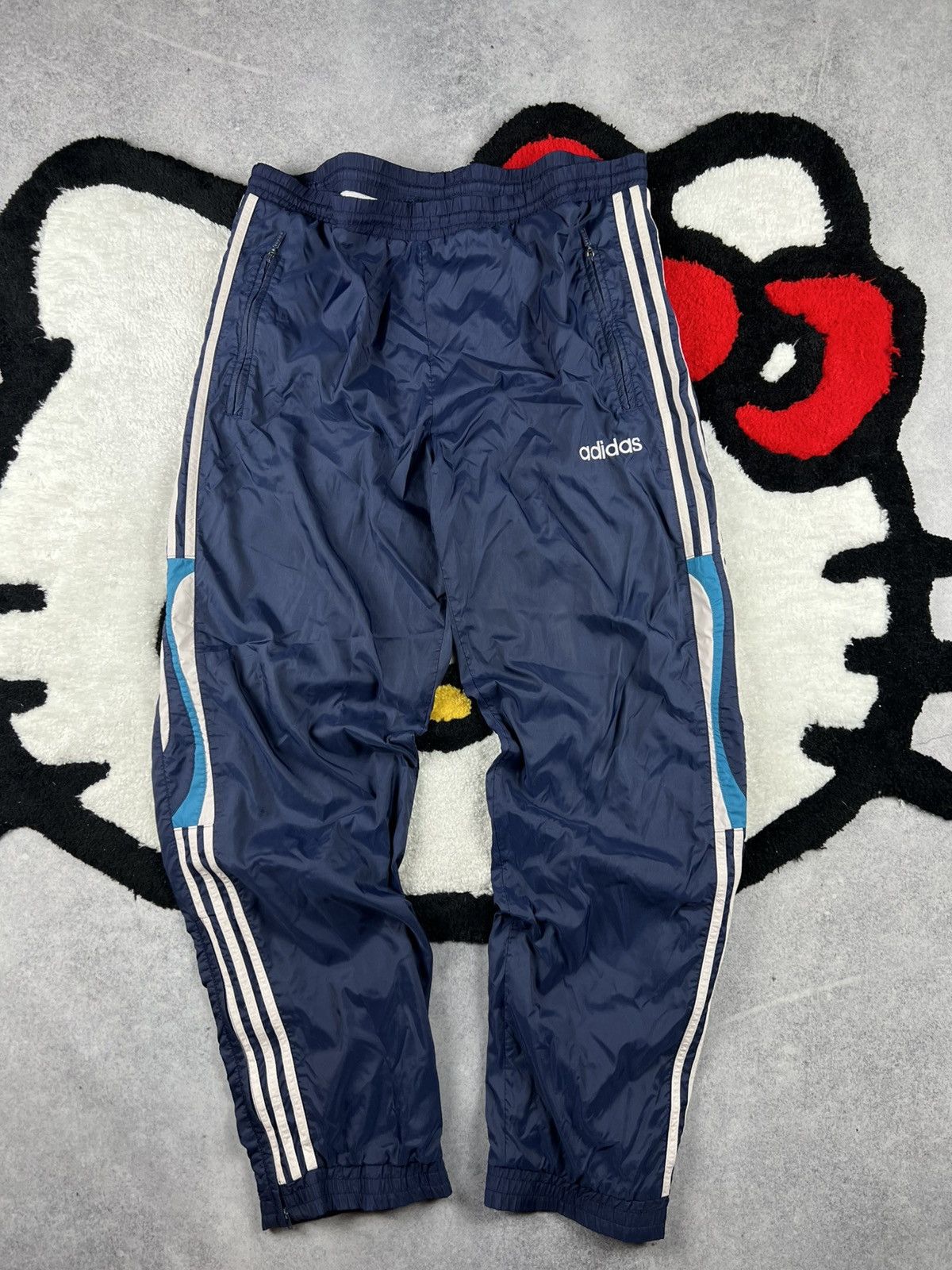 Vintage Retro Adidas 90s Nylon Y2K Track Suit Size M