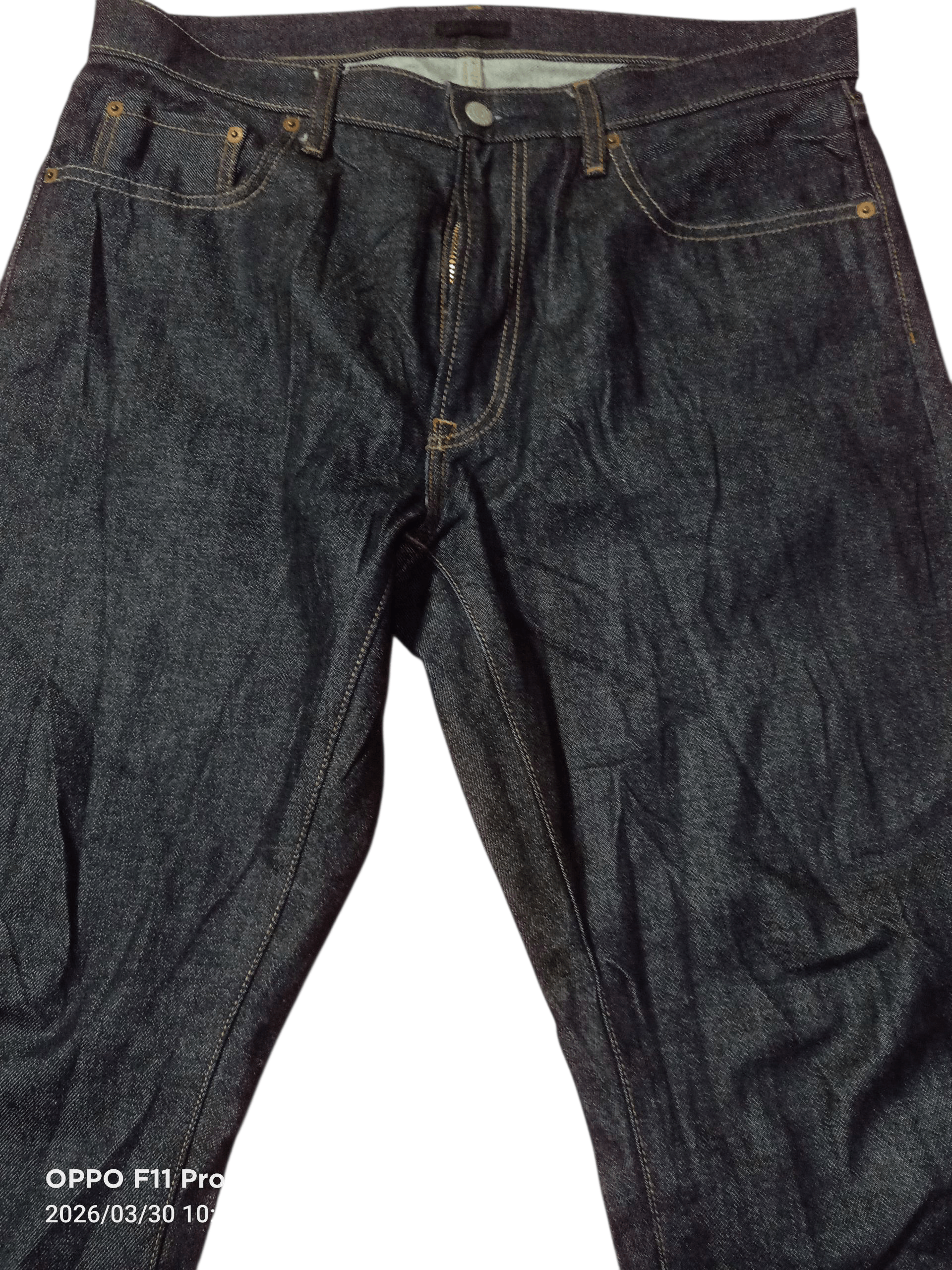 Uniqlo 💥Uniqlo Selvedge Plain 35X38 Straight Cut 💥 Size US 35 - 7 Thumbnail