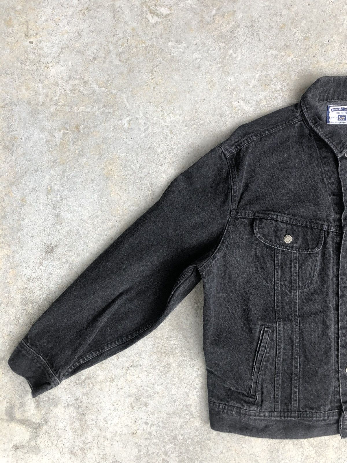 If Six Was Nine Vintage 90s Lee Denim Jacket Distressed Jeans Baggy Size US XL / EU 56 / 4 - 3 Thumbnail