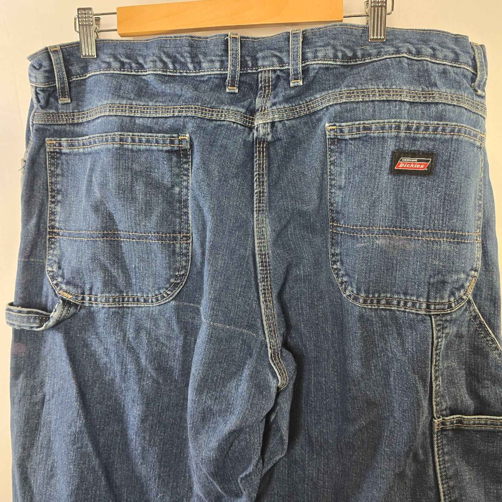Dickies Dickies Relaxed Fit Carpenter Blue Denim Jeans Size 40x32 Size US 40 / EU 56 - 9 Thumbnail
