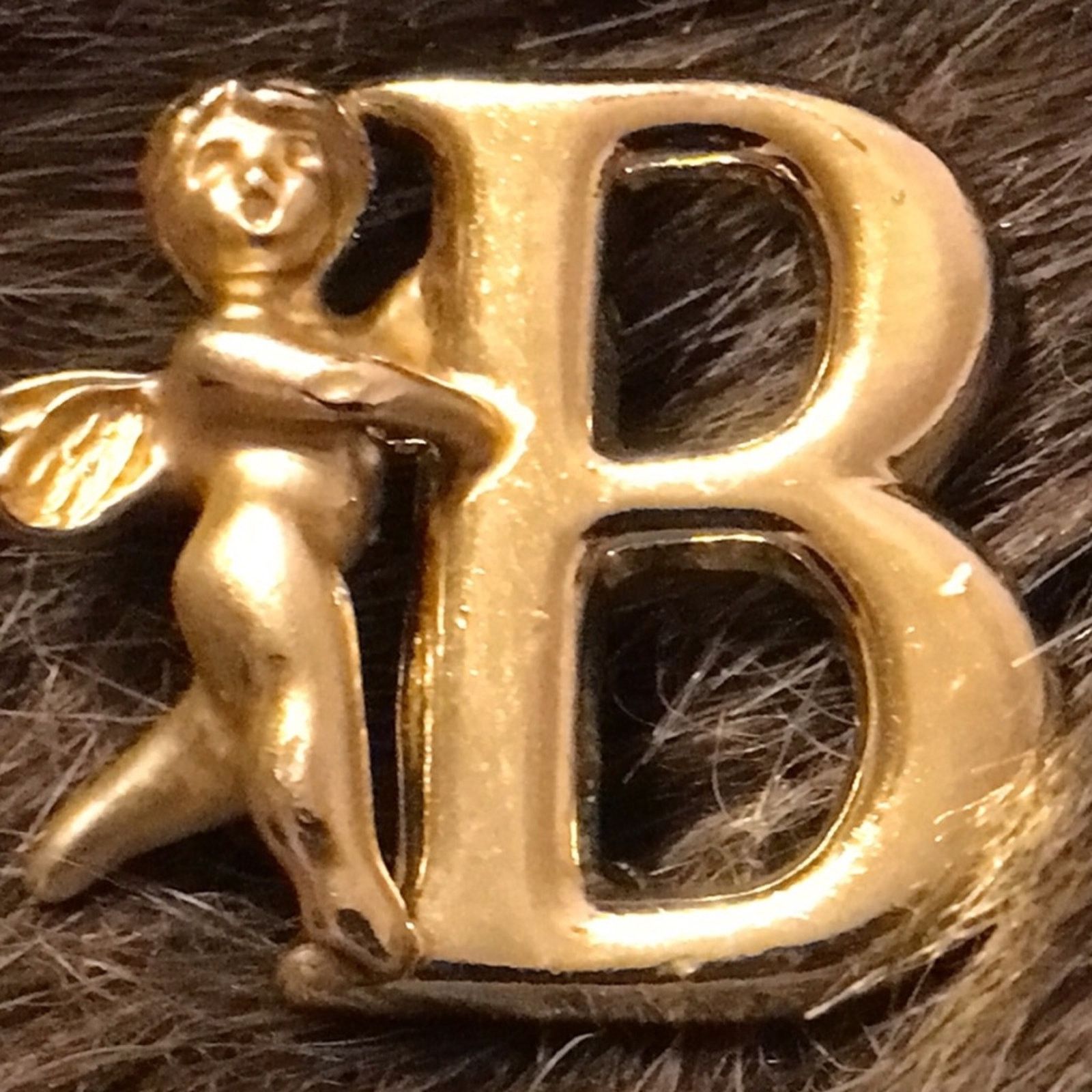 Vintage Vintage Luca Razza signed gold tone angel pin Size ONE SIZE - 1 Thumbnail