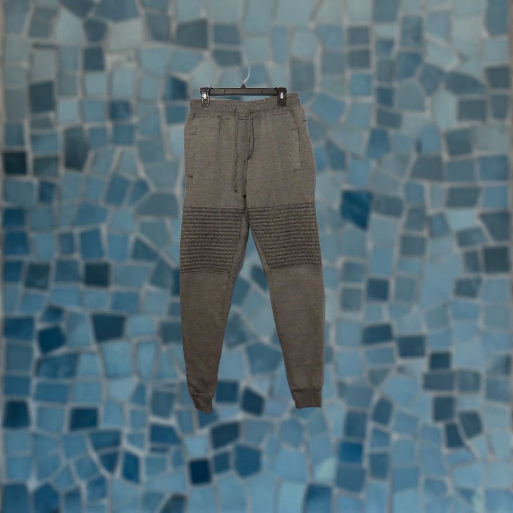 Vintage Swiss Cross Mens L Gray Sweatpants Jogger Fleece Tapered Pants Size US 33 - 1 Thumbnail