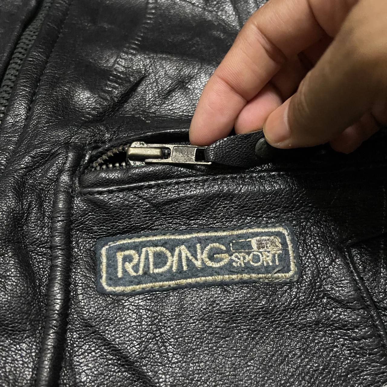 RIDING HIGH Vintage Riding Sport Staff Leather Jacket Size US L / EU 52-54 / 3 - 10 Thumbnail