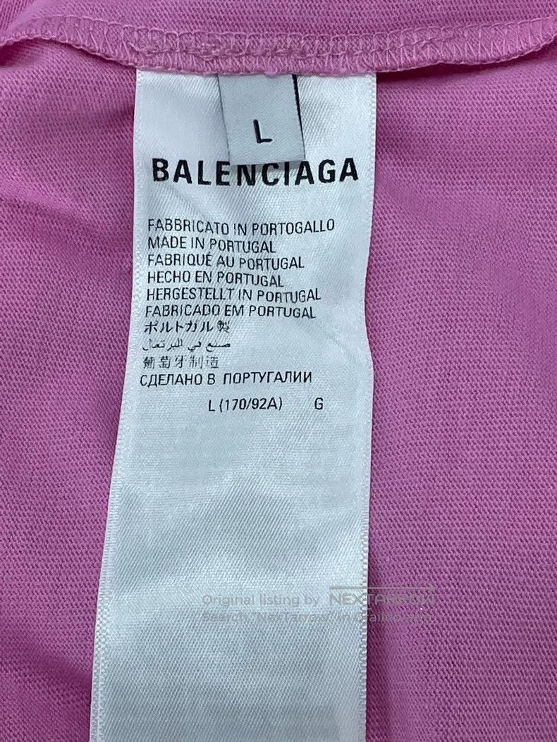 Balenciaga Balenciaga Pink lettered print short-sleeve T-shirt, size Size US L / EU 52-54 / 3 - 5 Thumbnail