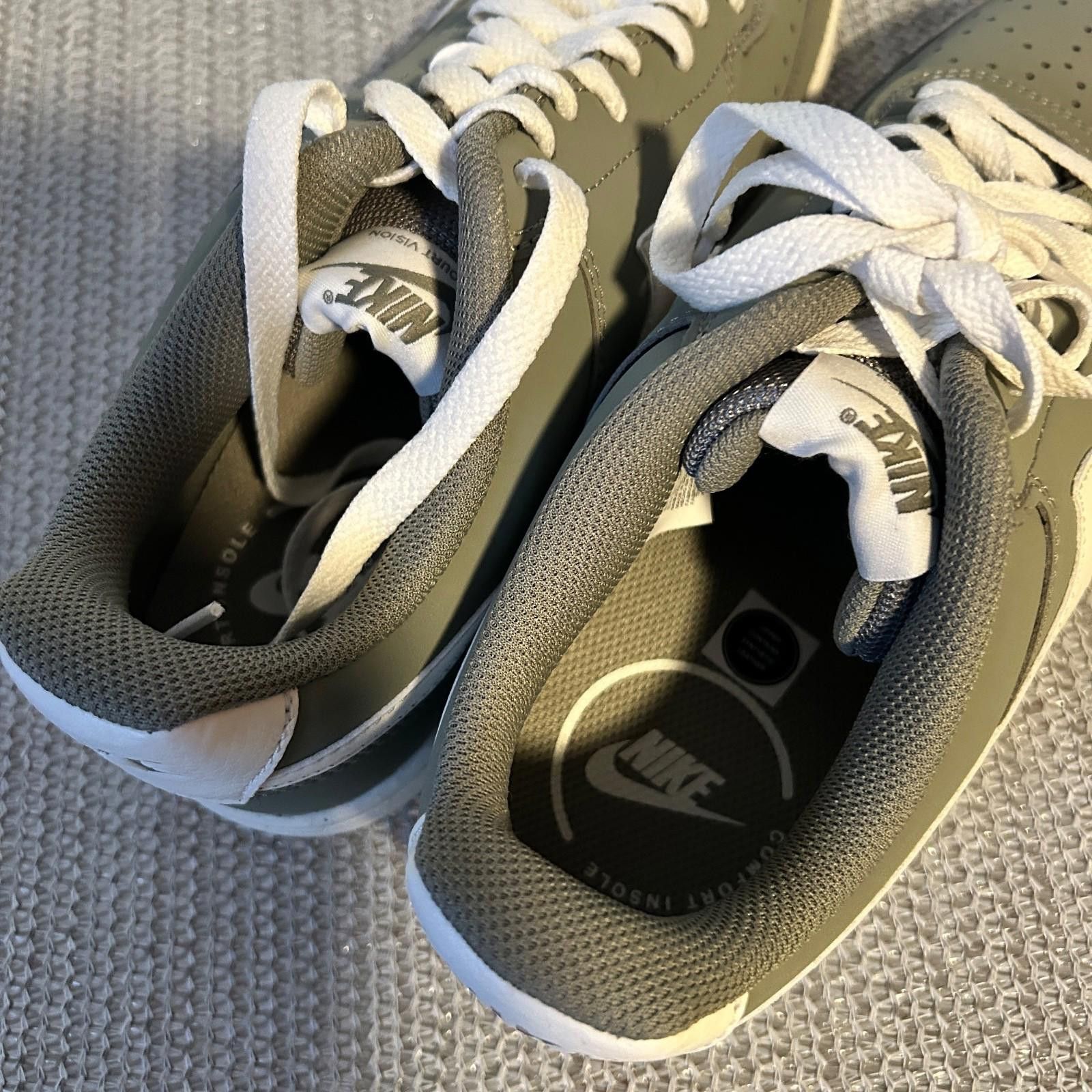 Nike Size 8.5 - Nike Court Vision Premium Low Light Army Sail Size US 8.5 / EU 41-42 - 4 Thumbnail